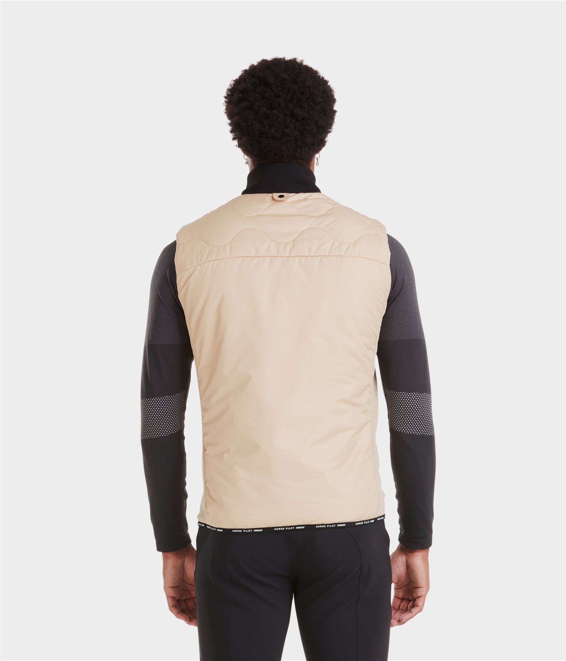 Rider Vest | Latte | Doudoune sans manches d'équitation homme| Horse Pilot