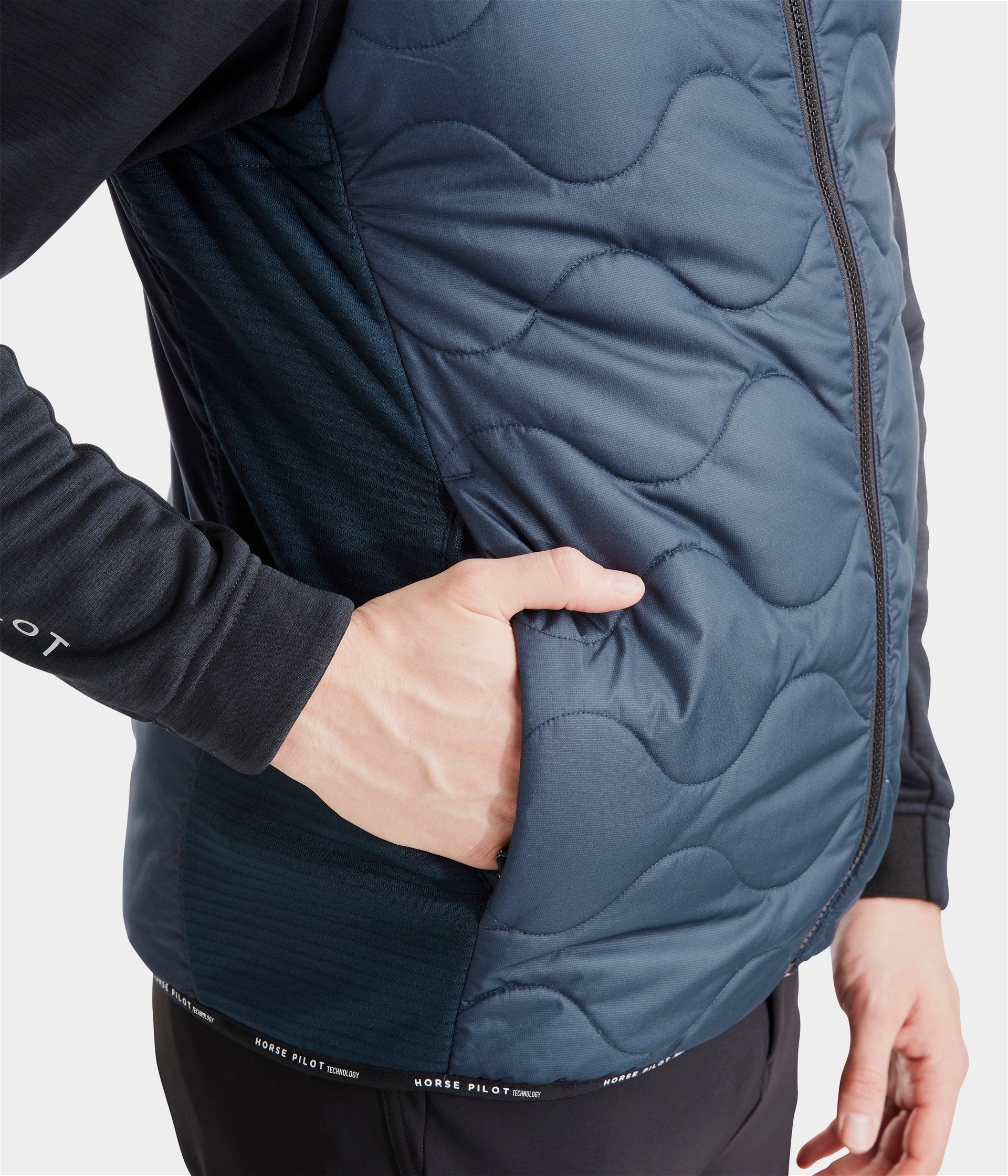 Rider Vest | Navy | Doudoune sans manches d'équitation homme| Horse Pilot