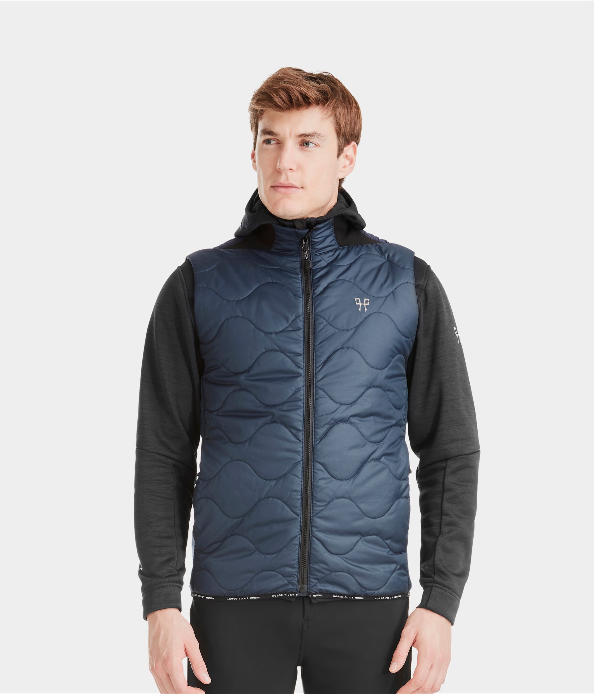 Rider Vest | Navy | Doudoune sans manches d'équitation homme| Horse Pilot