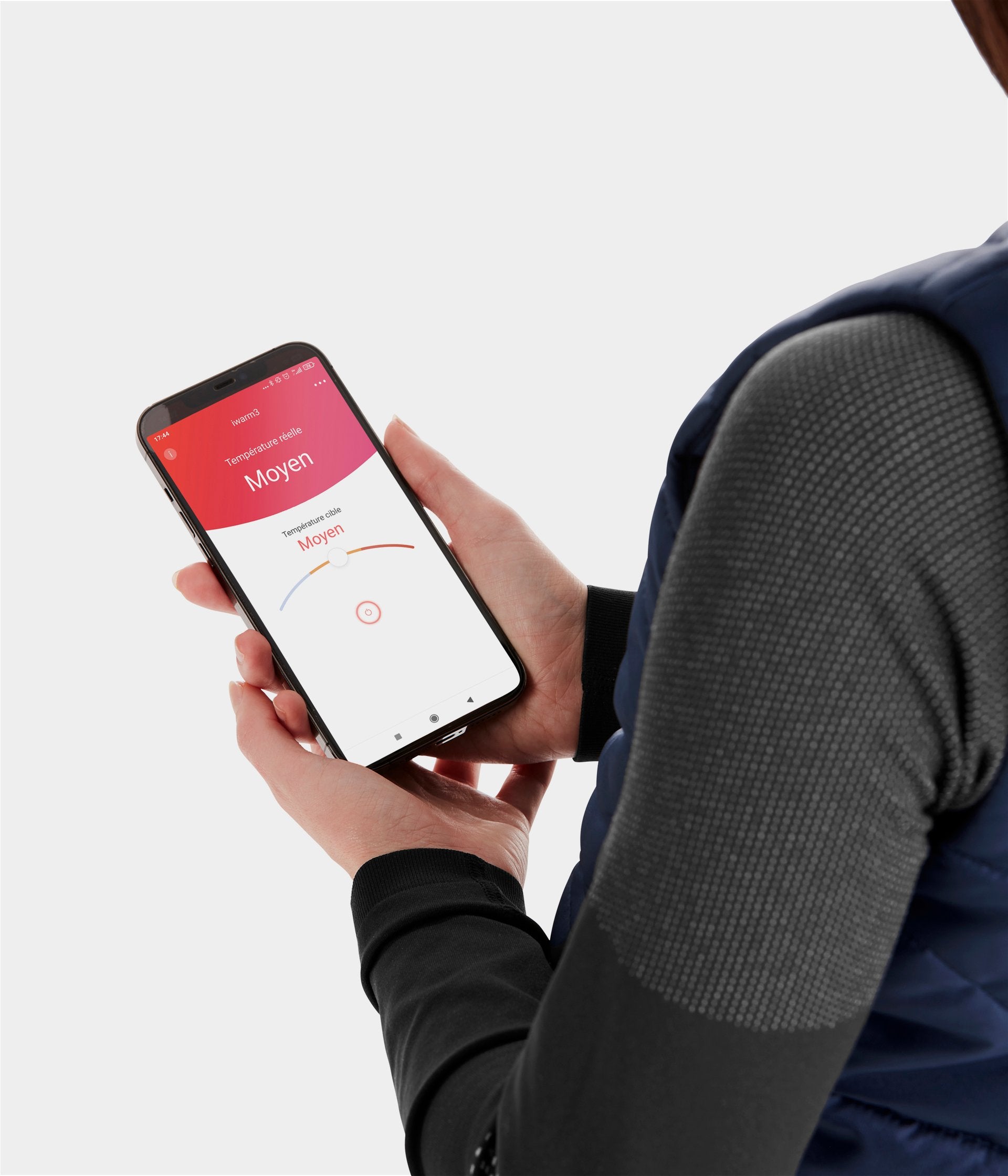 E-Kelvin | Navy | Vest Doudoune d'équitation sans manches chauffante femme| Horse Pilot