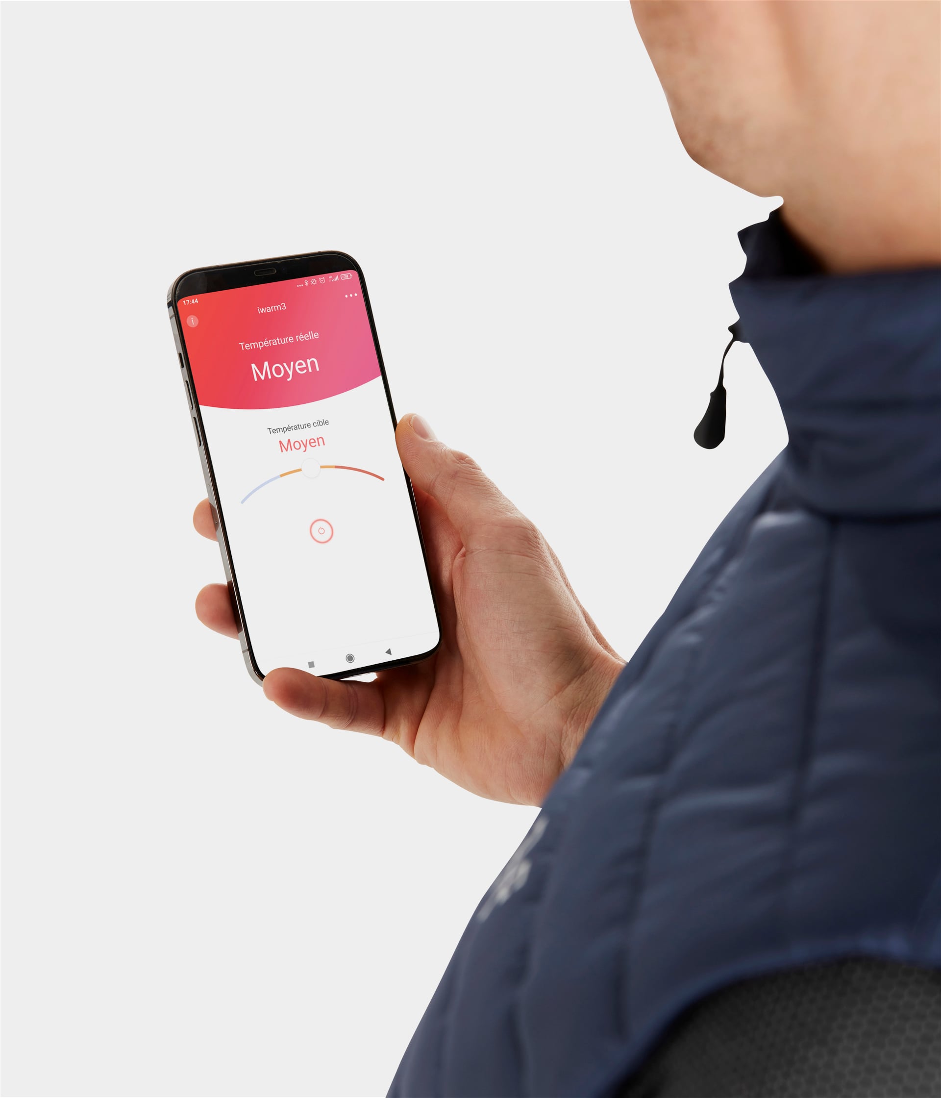 E-Kelvin | Navy | Vest Doudoune d'équitation sans manches chauffante homme| Horse Pilot