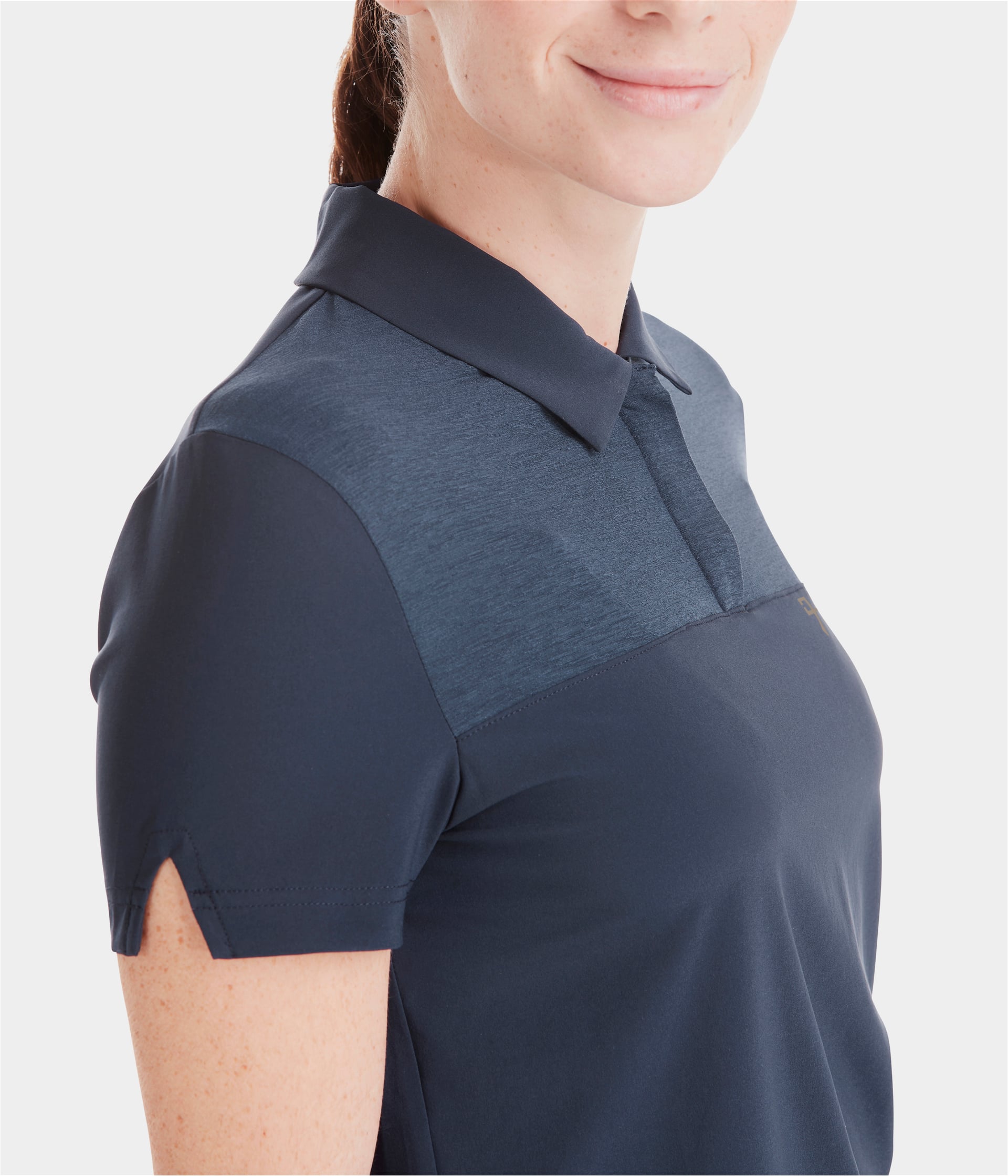 Ariia | Navy | Polo d'équitation respirant femme | Horse Pilot