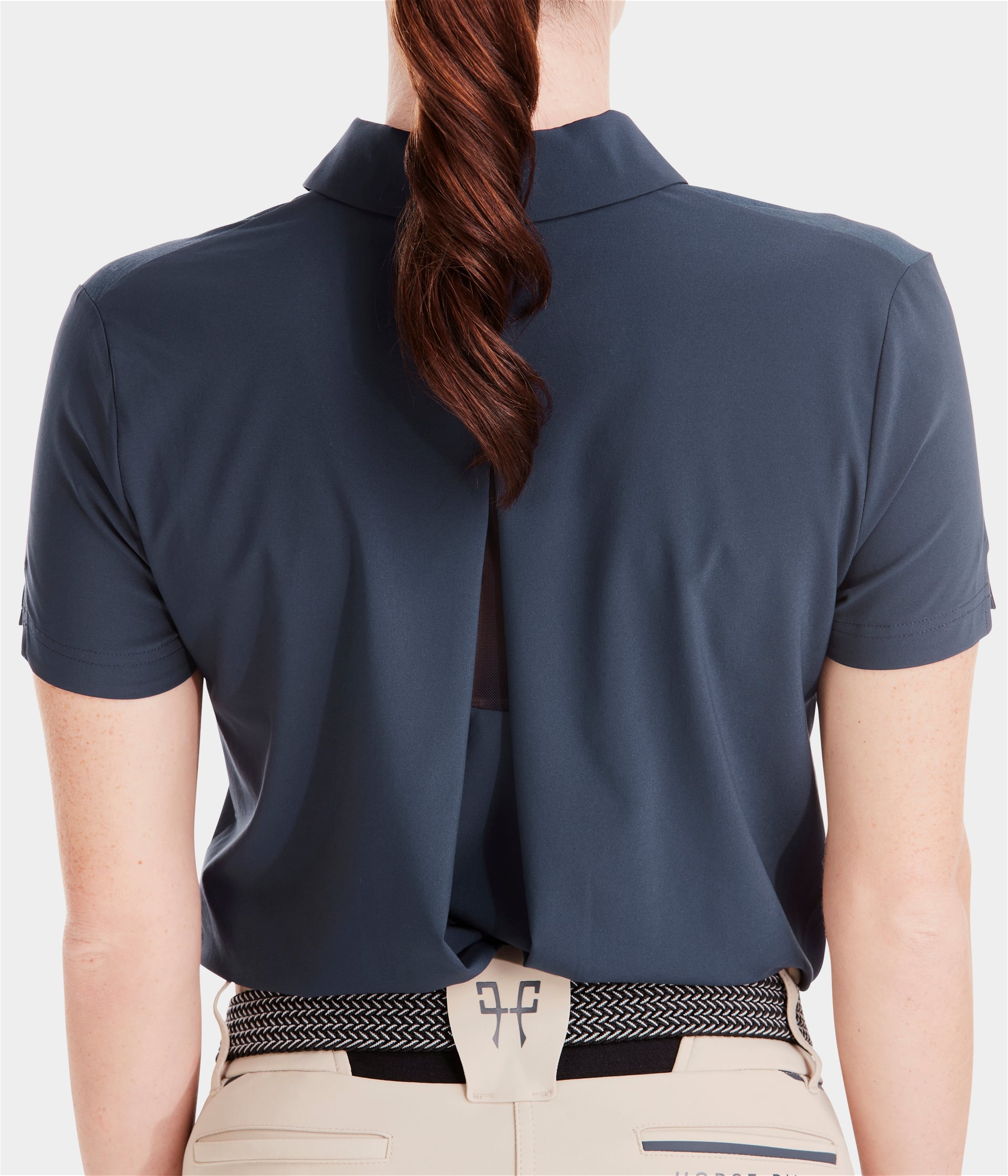 Ariia | Navy | Polo d'équitation respirant femme | Horse Pilot