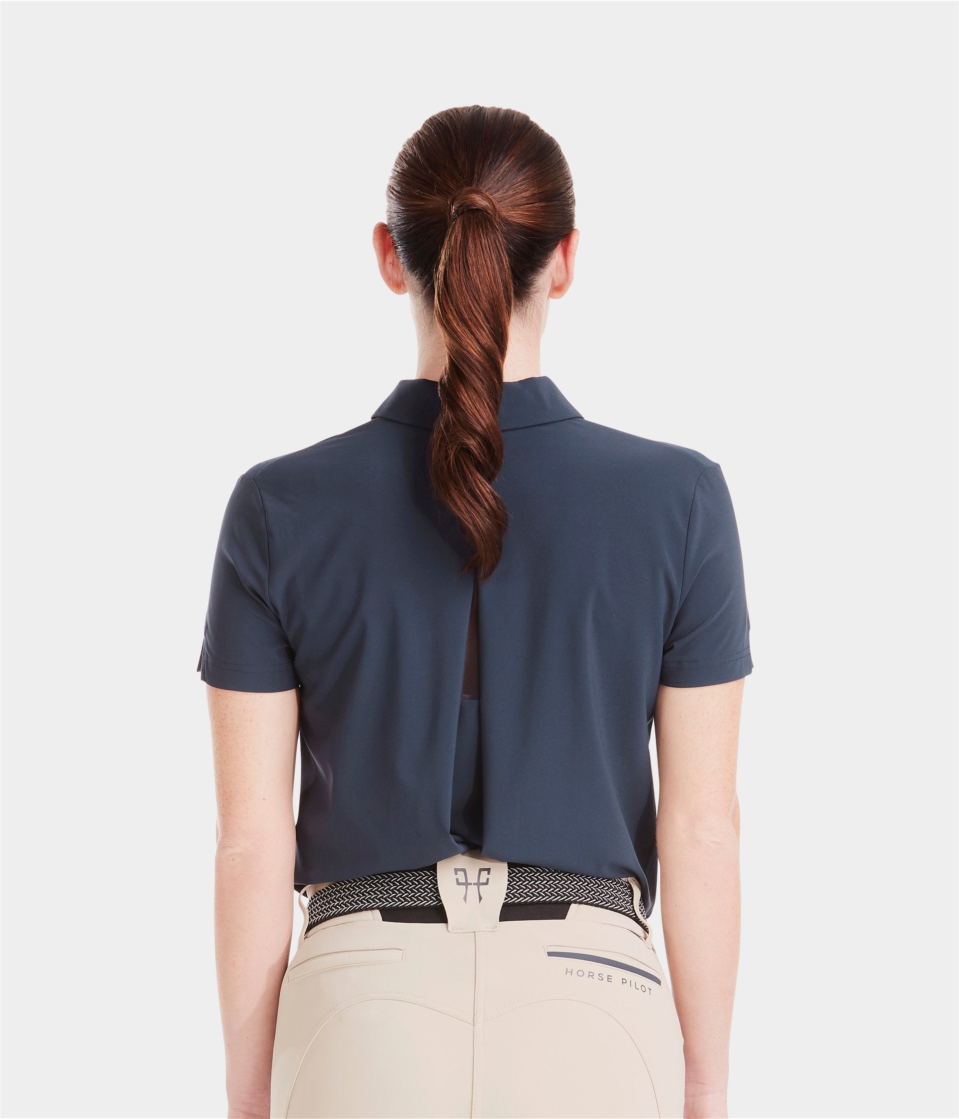 Ariia | Navy | Polo d'équitation respirant femme | Horse Pilot