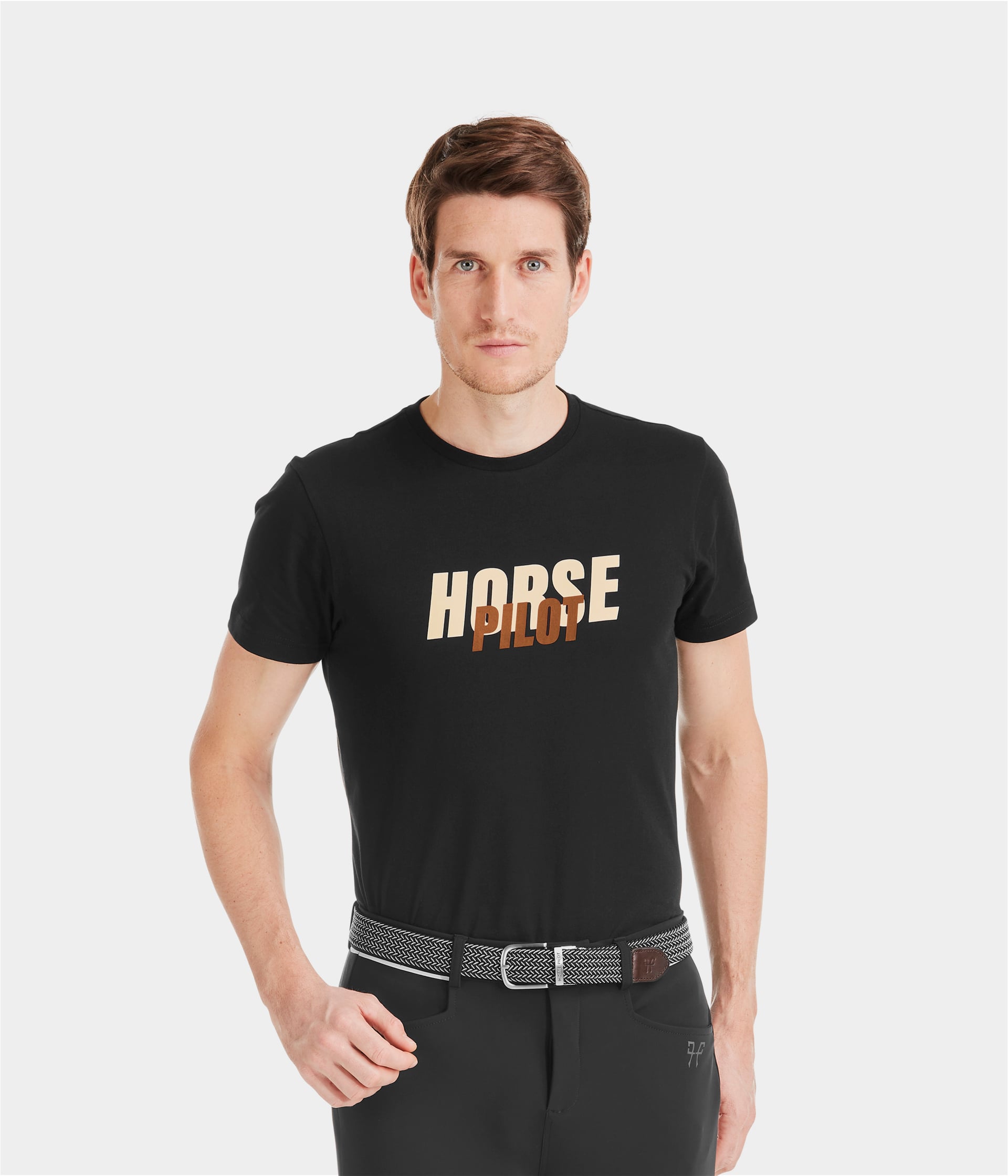 Team T-shirt d'équitation homme | Black