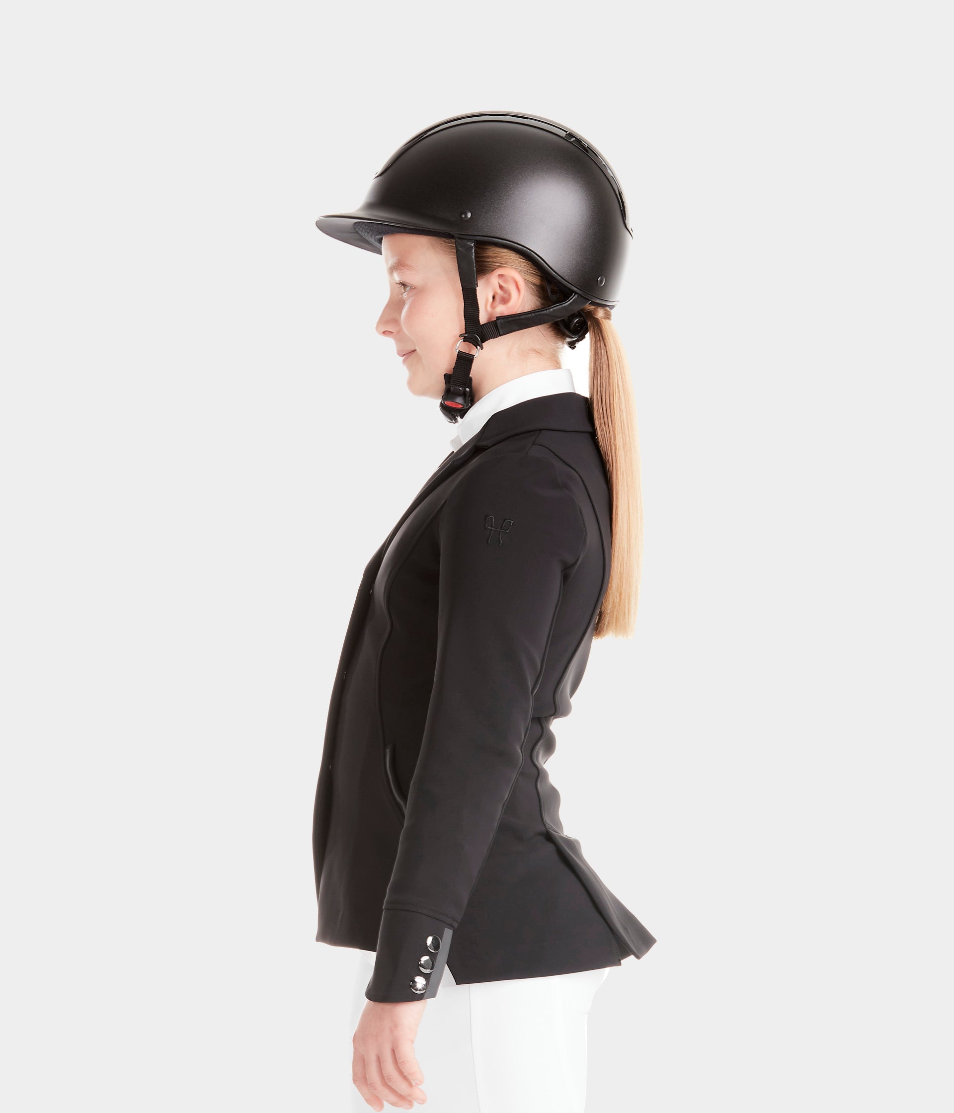 Aerotech | Black | Veste de concours d'équitation fille | Horse Pilot