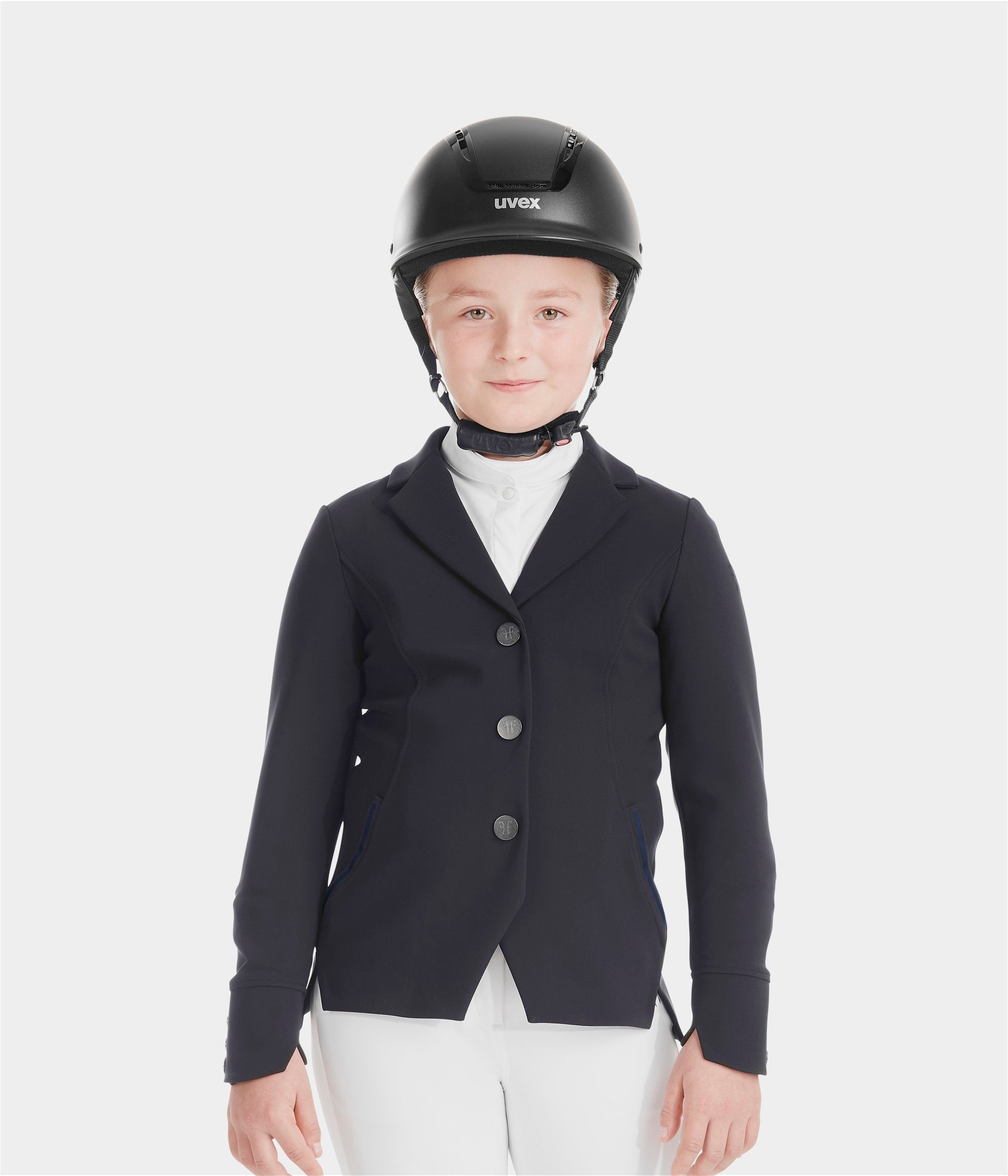Aerotech | Black | Veste de concours d'équitation fille | Horse Pilot