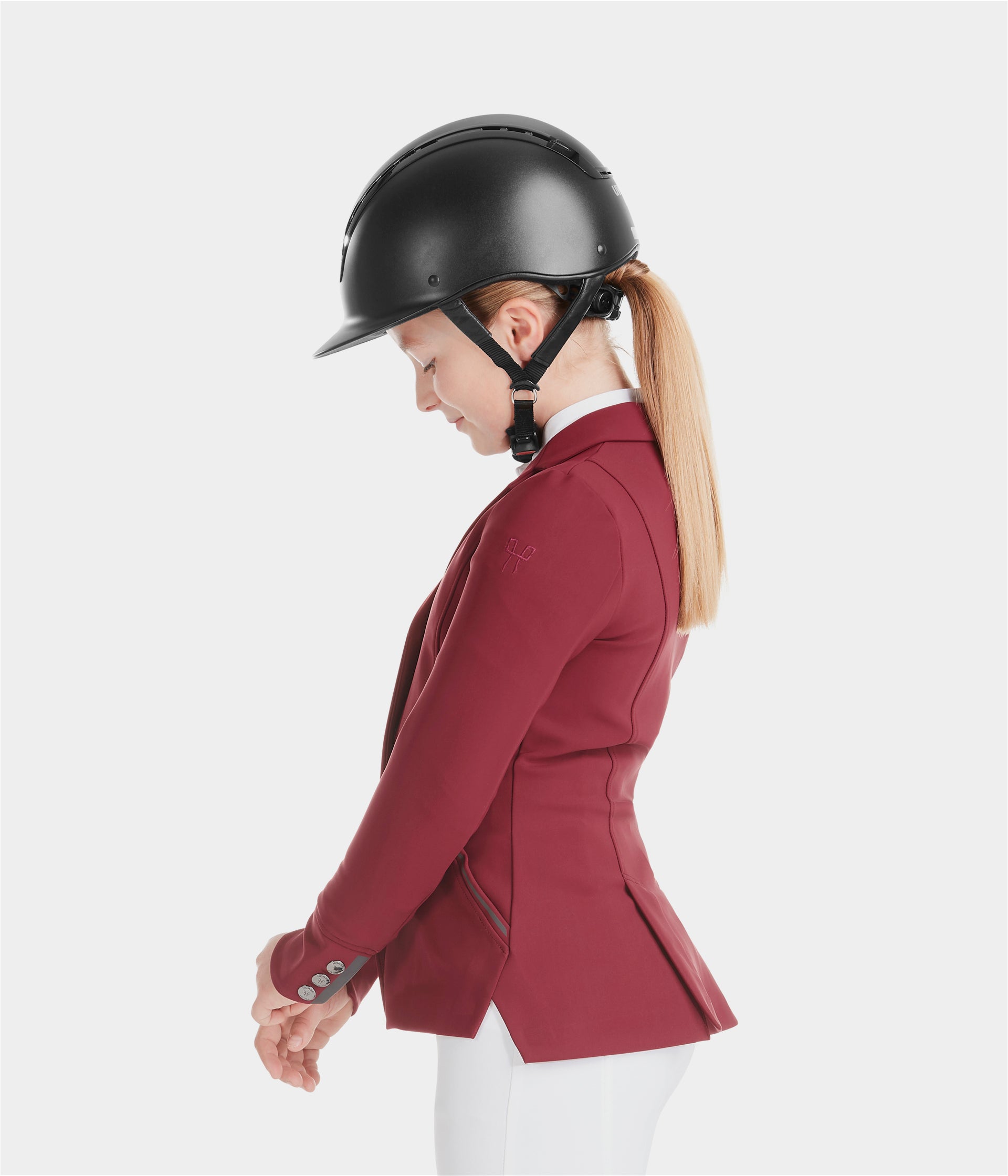 Aerotech | Dark Red | Veste de concours d'équitation fille | Horse Pilot