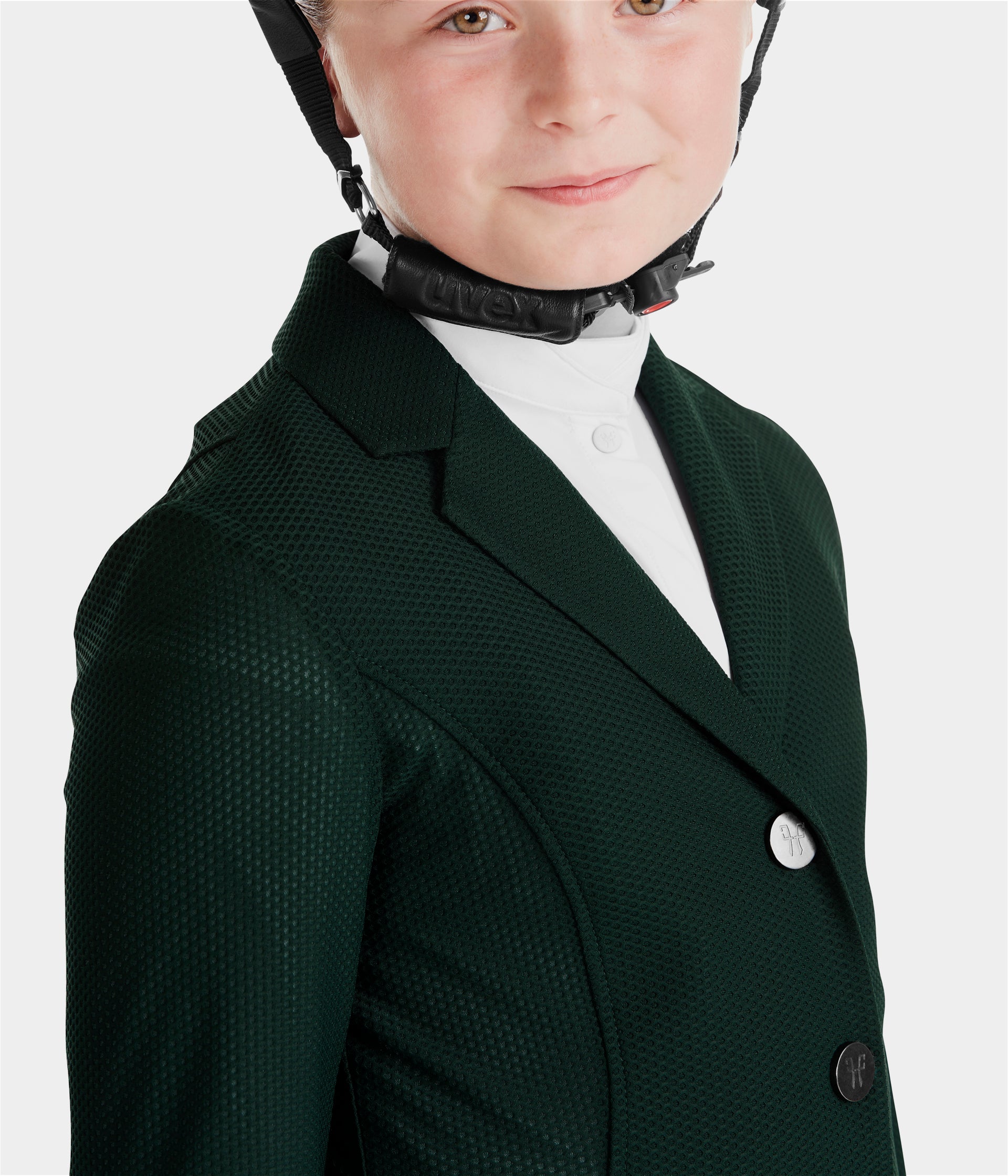 Aeromesh | Dark Green | Veste de concours d'équitation fille | Horse Pilot