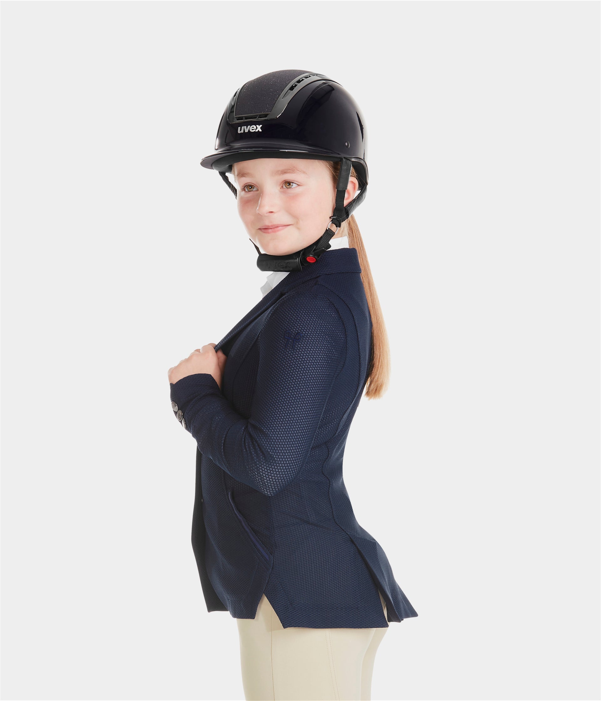 Aeromesh | Navy | Veste de concours d'équitation fille | Horse Pilot