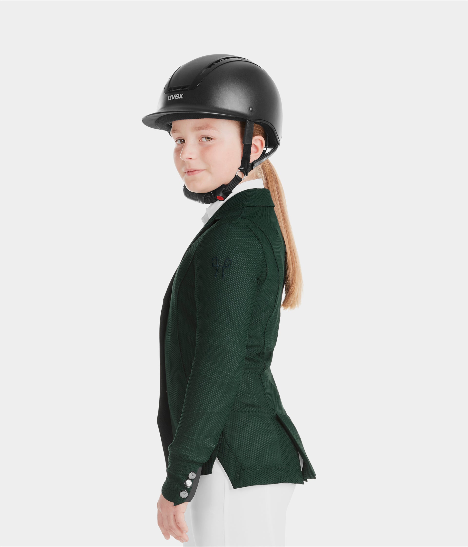 Aeromesh | Dark Green | Veste de concours d'équitation fille | Horse Pilot
