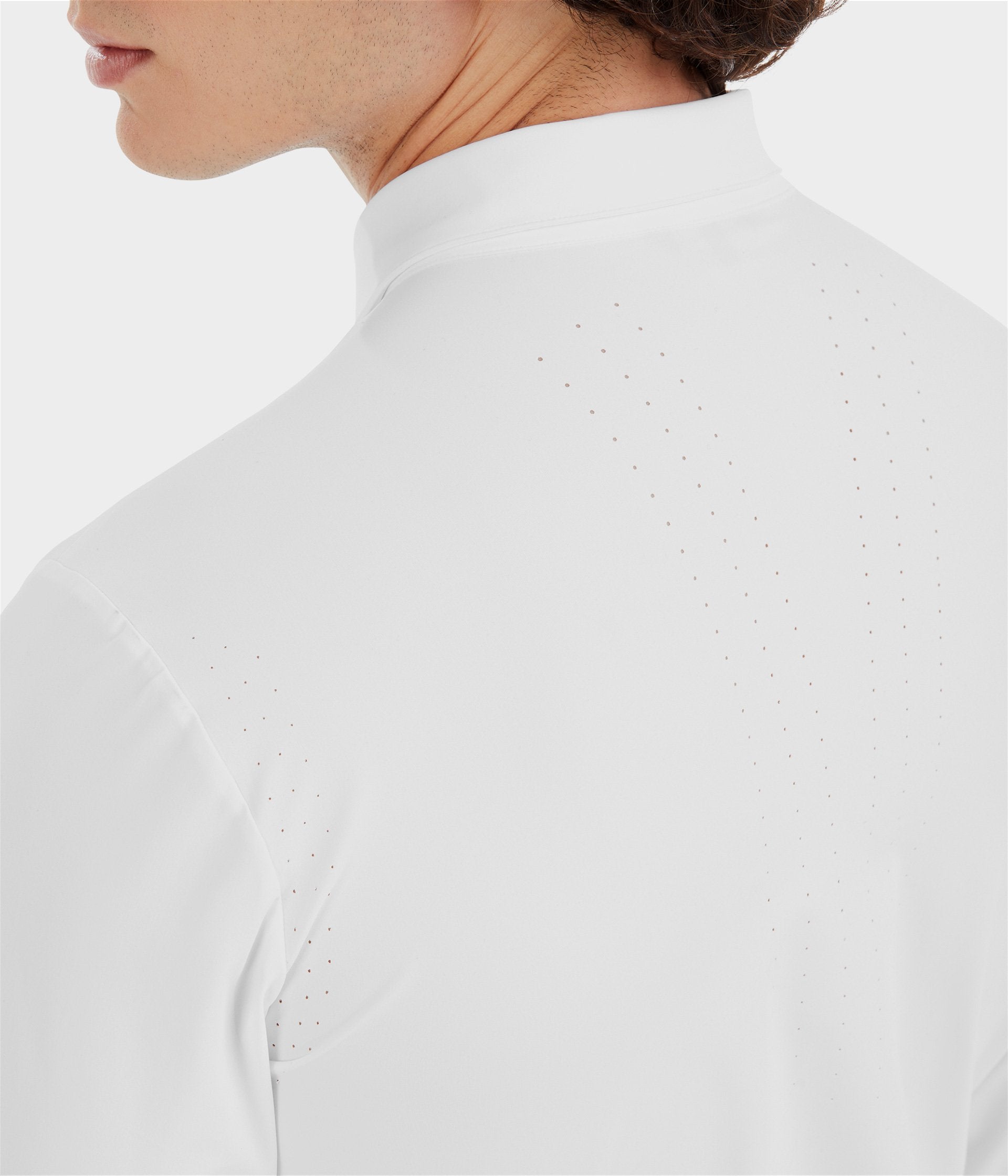 Aerolight | White | Chemise de concours d'équitation manches longues homme | Horse Pilot