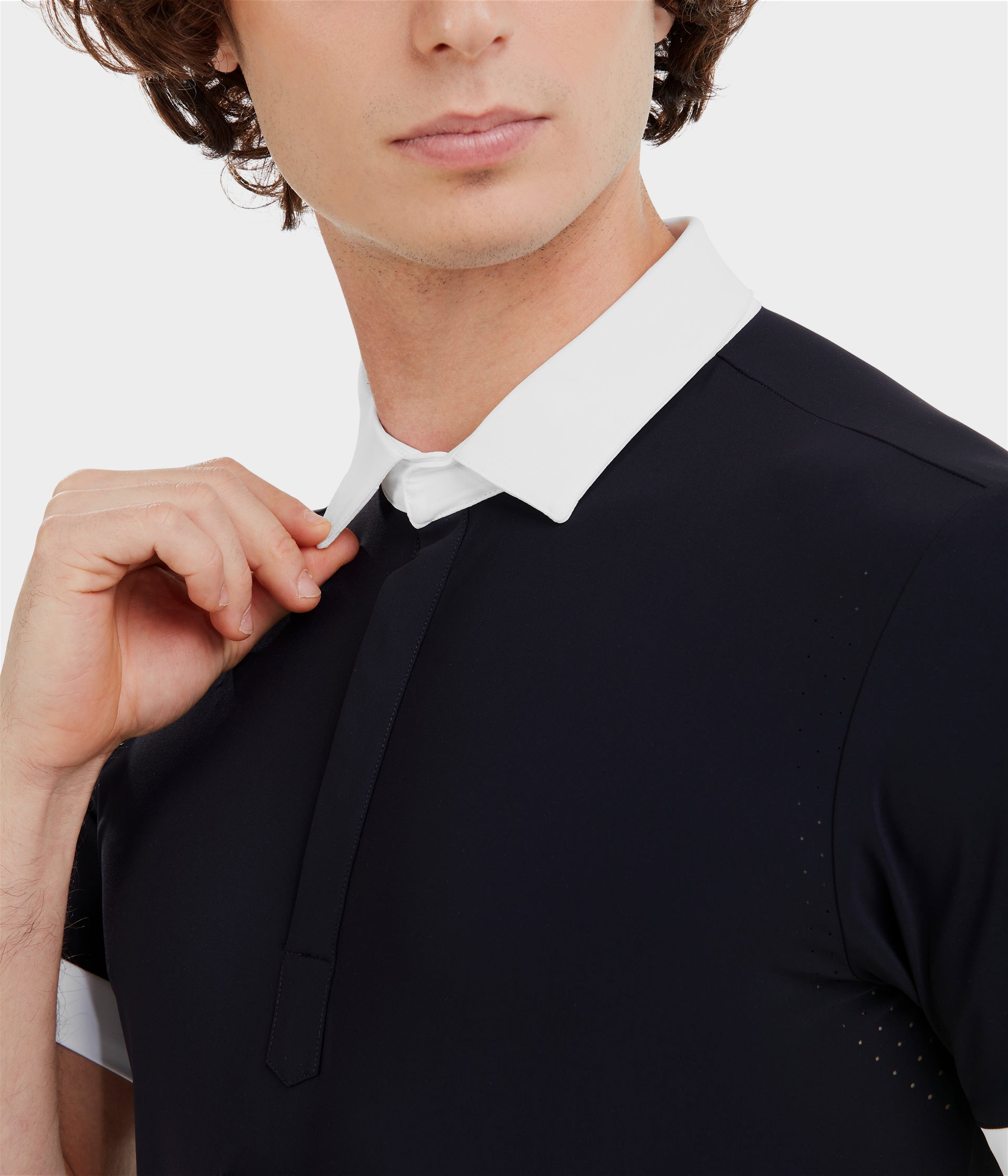 Aerolight | Dark Night | Chemise de concours d'équitation manches courtes homme | Horse Pilot