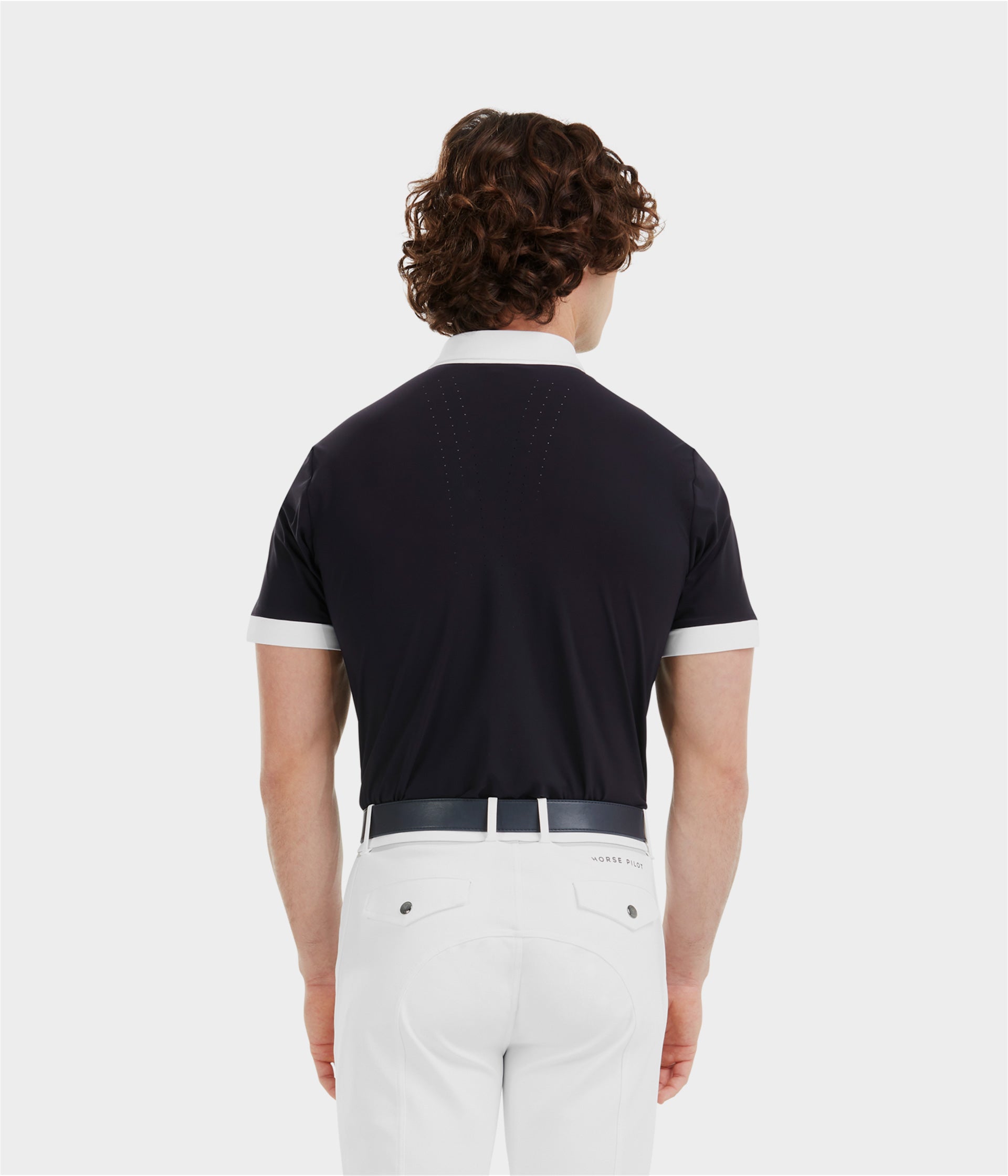 Aerolight | Dark Night | Chemise de concours d'équitation manches courtes homme | Horse Pilot