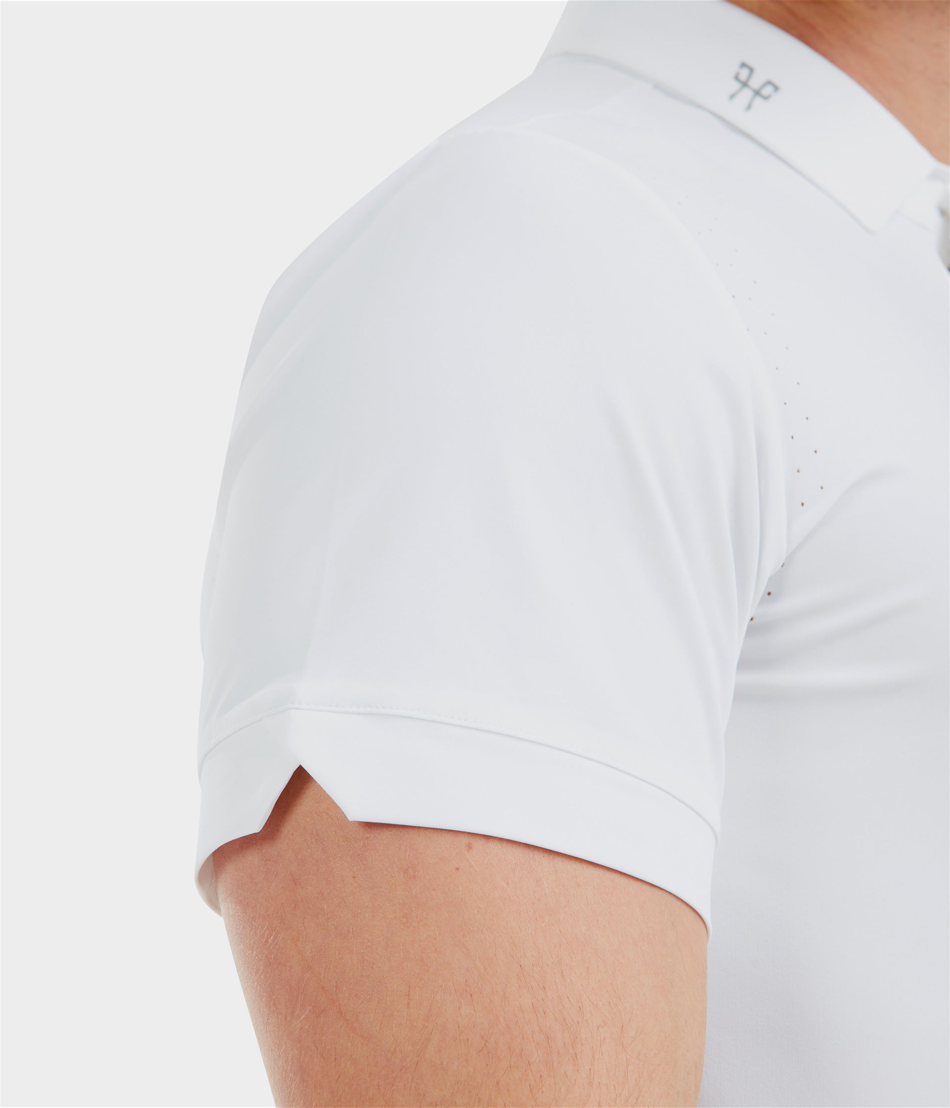 Aerolight | White | Chemise de concours d'équitation manches courtes homme | Horse Pilot