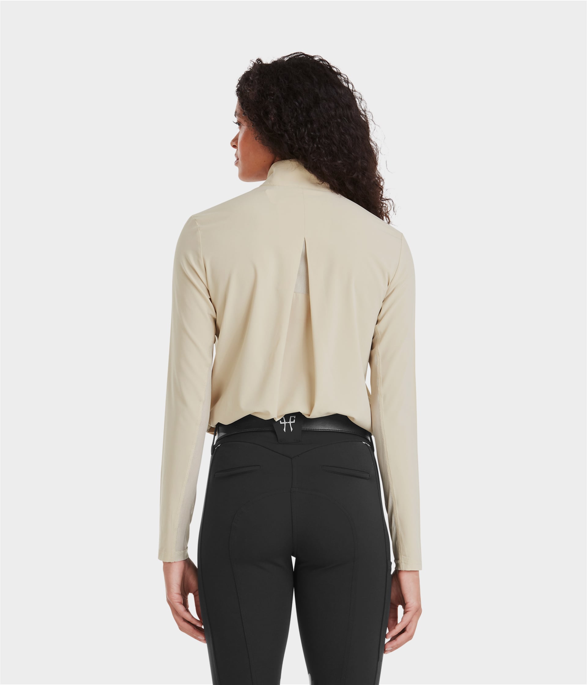 Sunrise Chemise d'équitation anti UV Sunrise femme | Latte | Horse Pilot