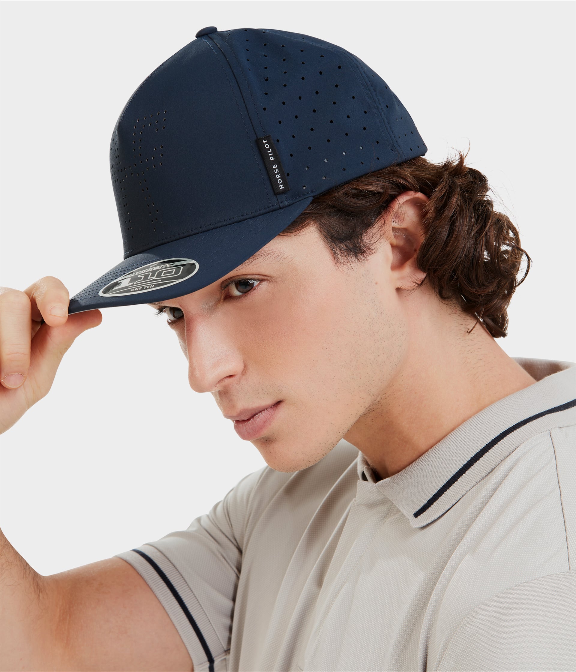 Aerotech Cap | Navy | Casquette d'équitation unisexe | Horse Pilot