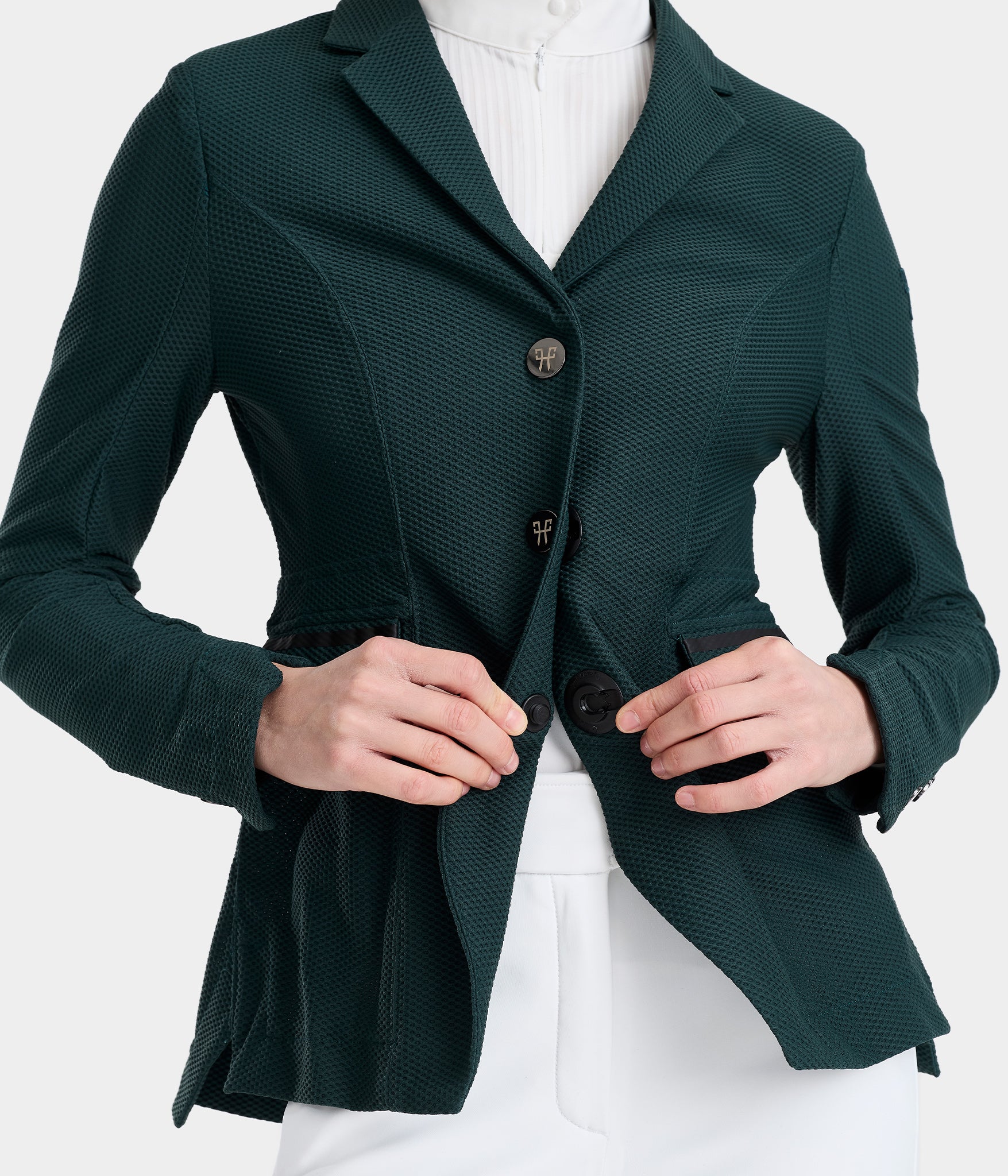 Aeromesh 2.0 | Dark Green | Veste de concours d'équitation femme | Horse Pilot