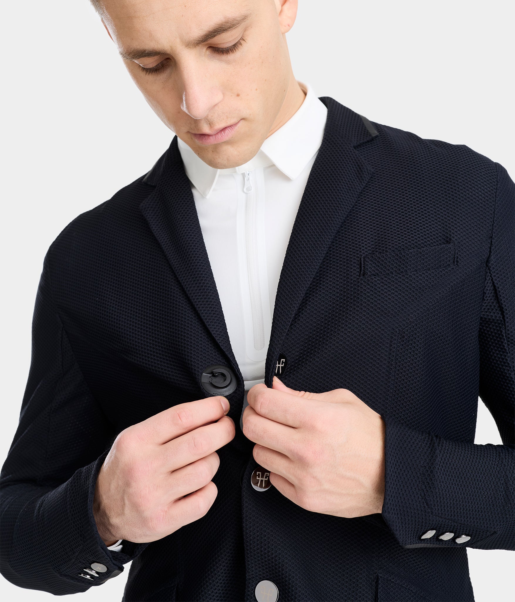 Aeromesh 2.0 | Noir | Veste de concours d'équitation homme | Horse Pilot