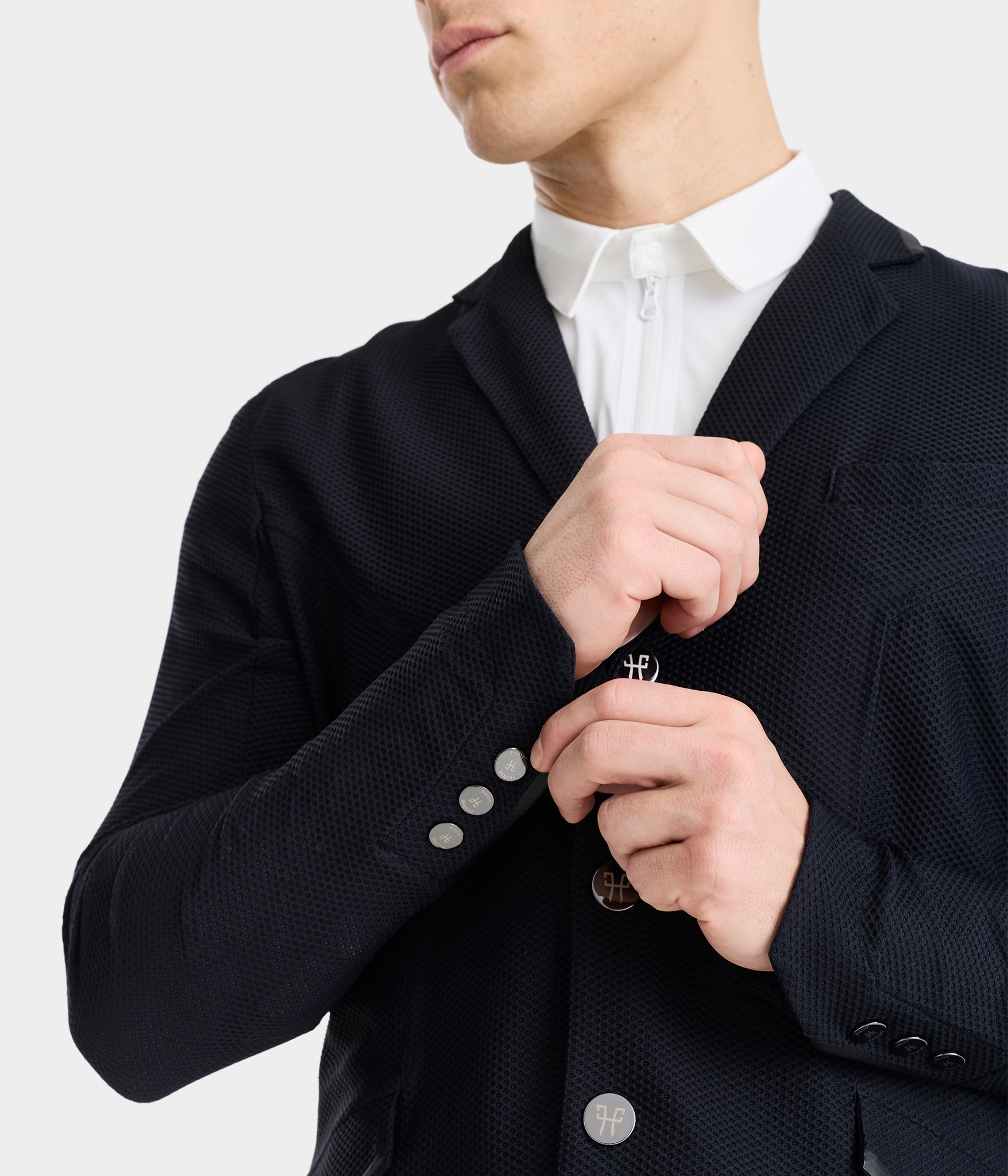 Aeromesh 2.0 | Noir | Veste de concours d'équitation homme | Horse Pilot