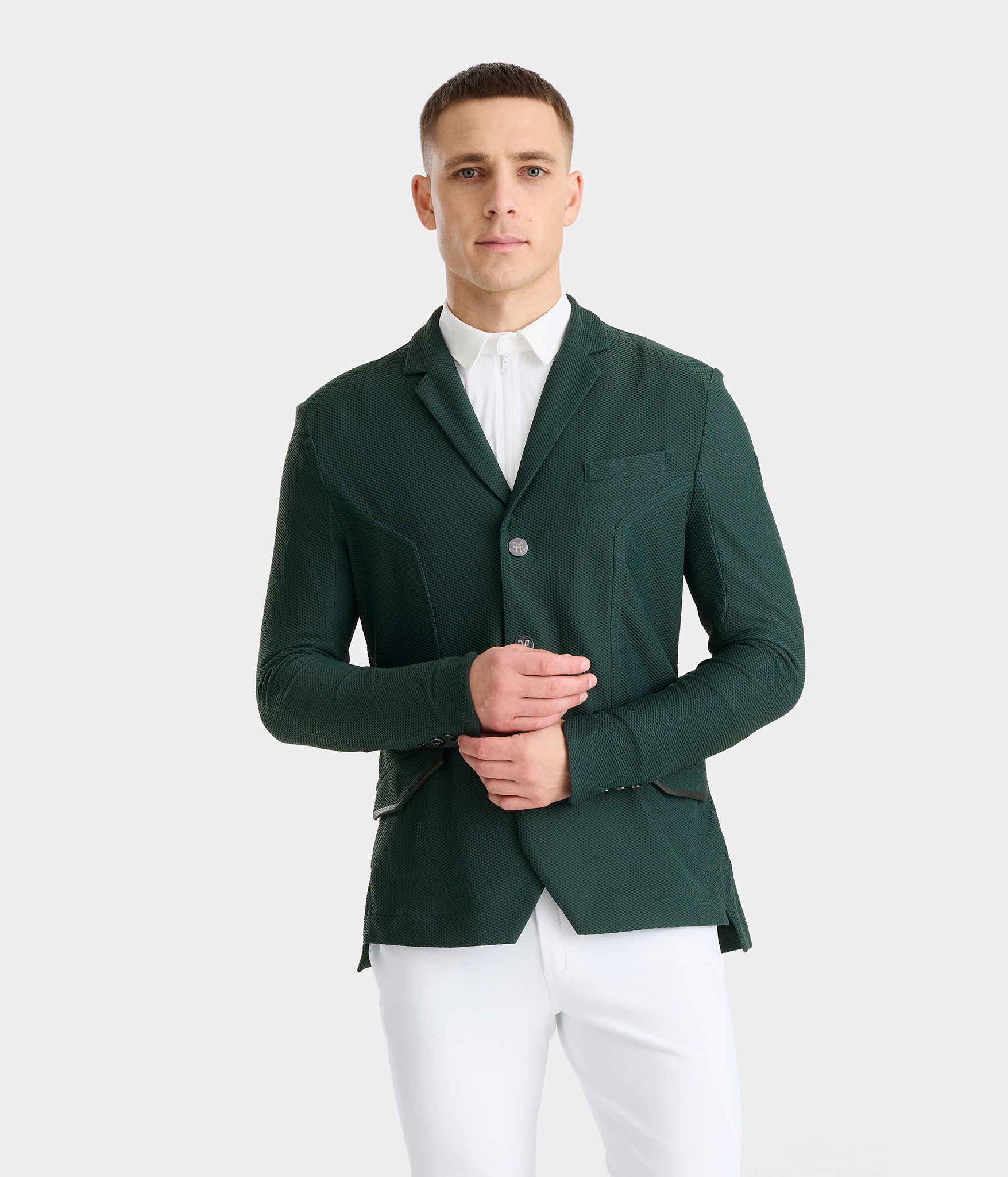 Aeromesh 2.0 | Vert fôret | Veste de concours d'équitation homme | Horse Pilot