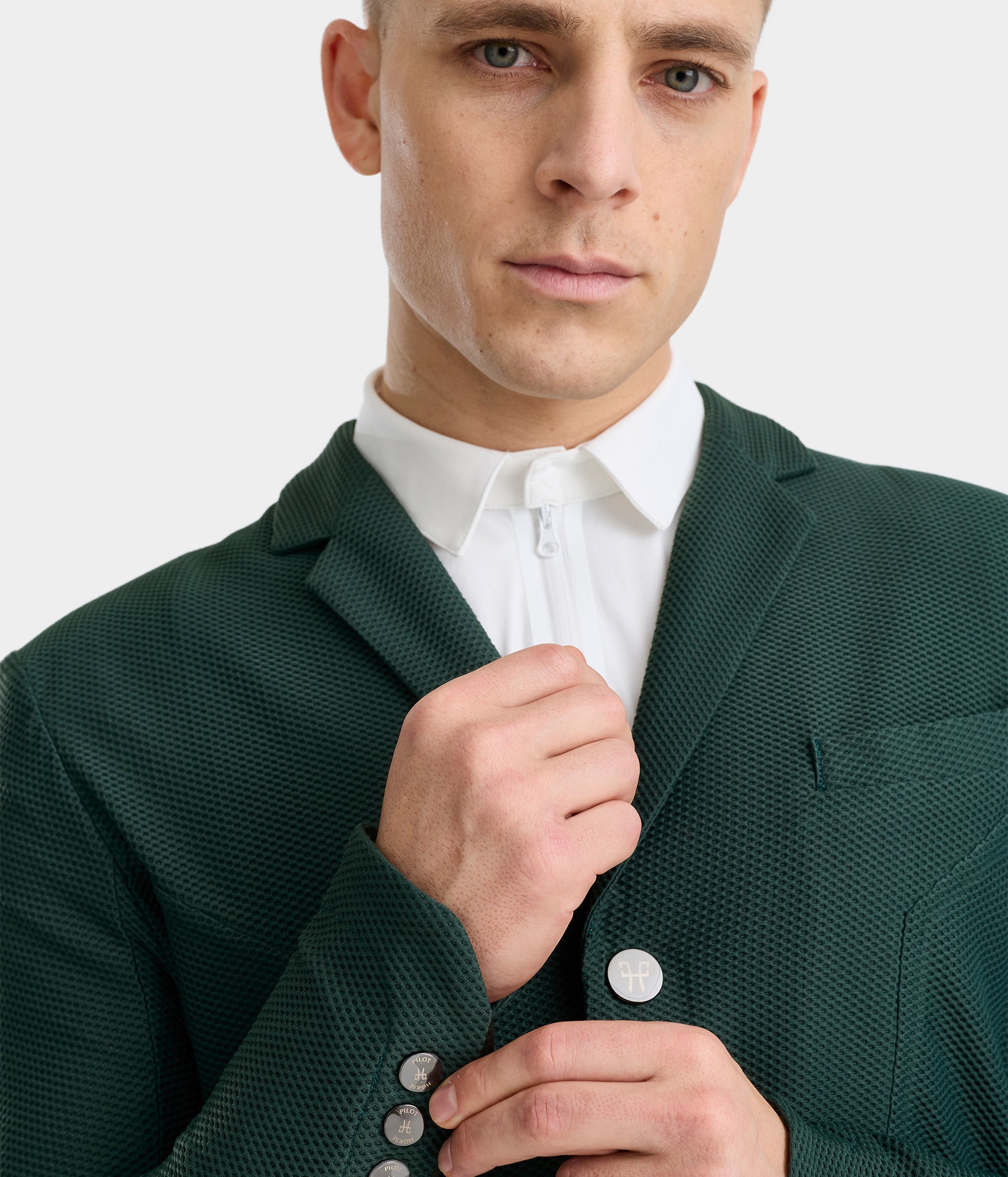 Aeromesh 2.0 | Vert fôret | Veste de concours d'équitation homme | Horse Pilot