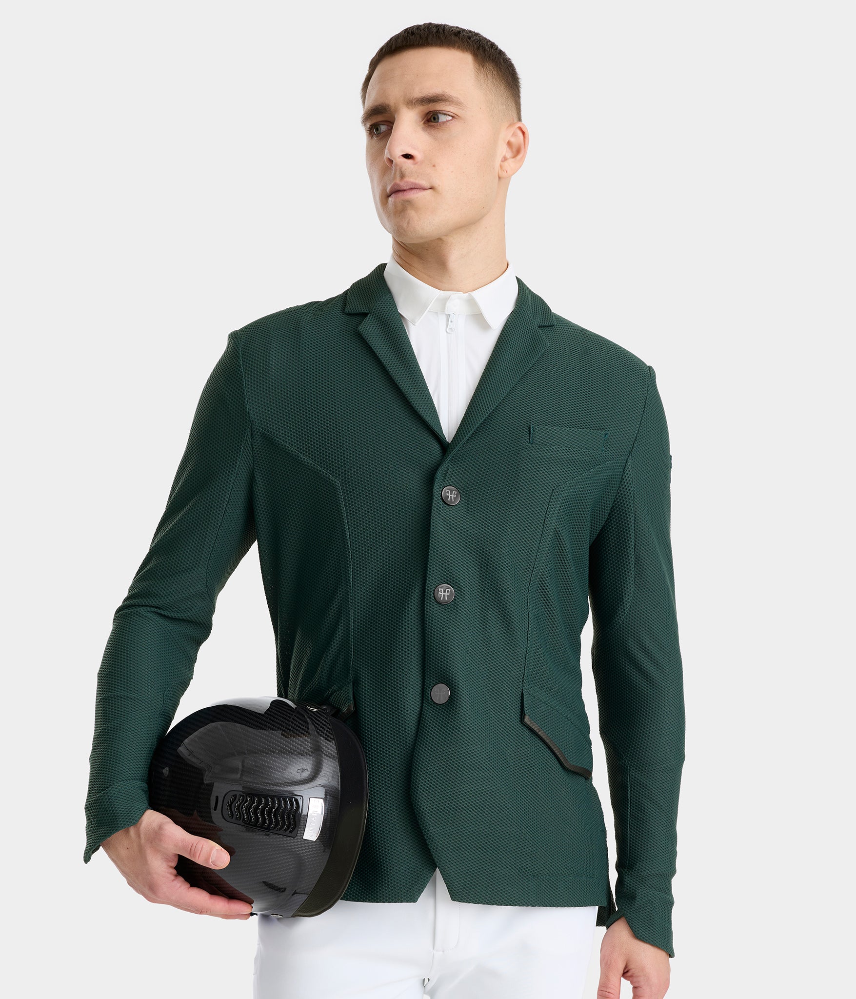 Aeromesh 2.0 | Vert fôret | Veste de concours d'équitation homme | Horse Pilot