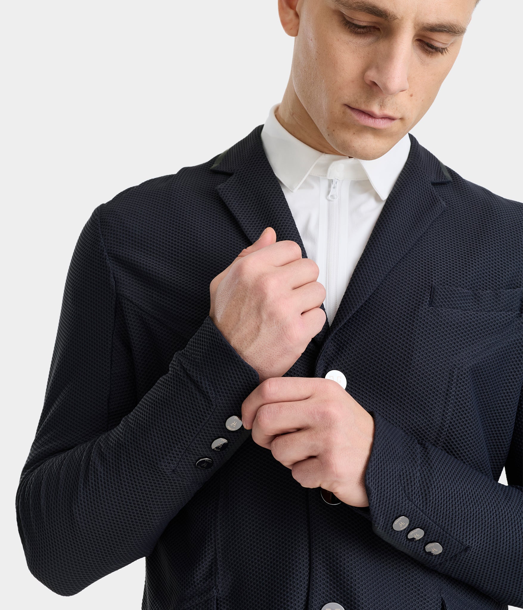 Aeromesh 2.0 | Bleu marine | Veste de concours d'équitation homme | Horse Pilot