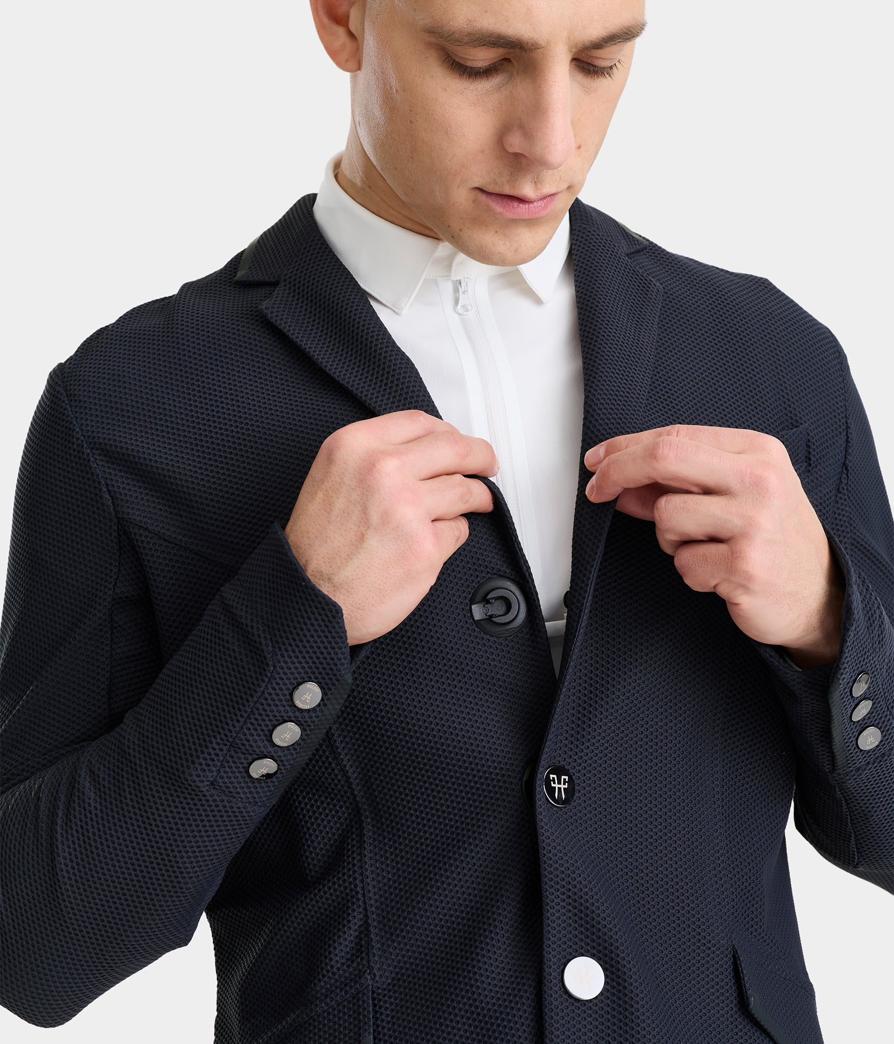 Aeromesh 2.0 | Bleu marine | Veste de concours d'équitation homme | Horse Pilot