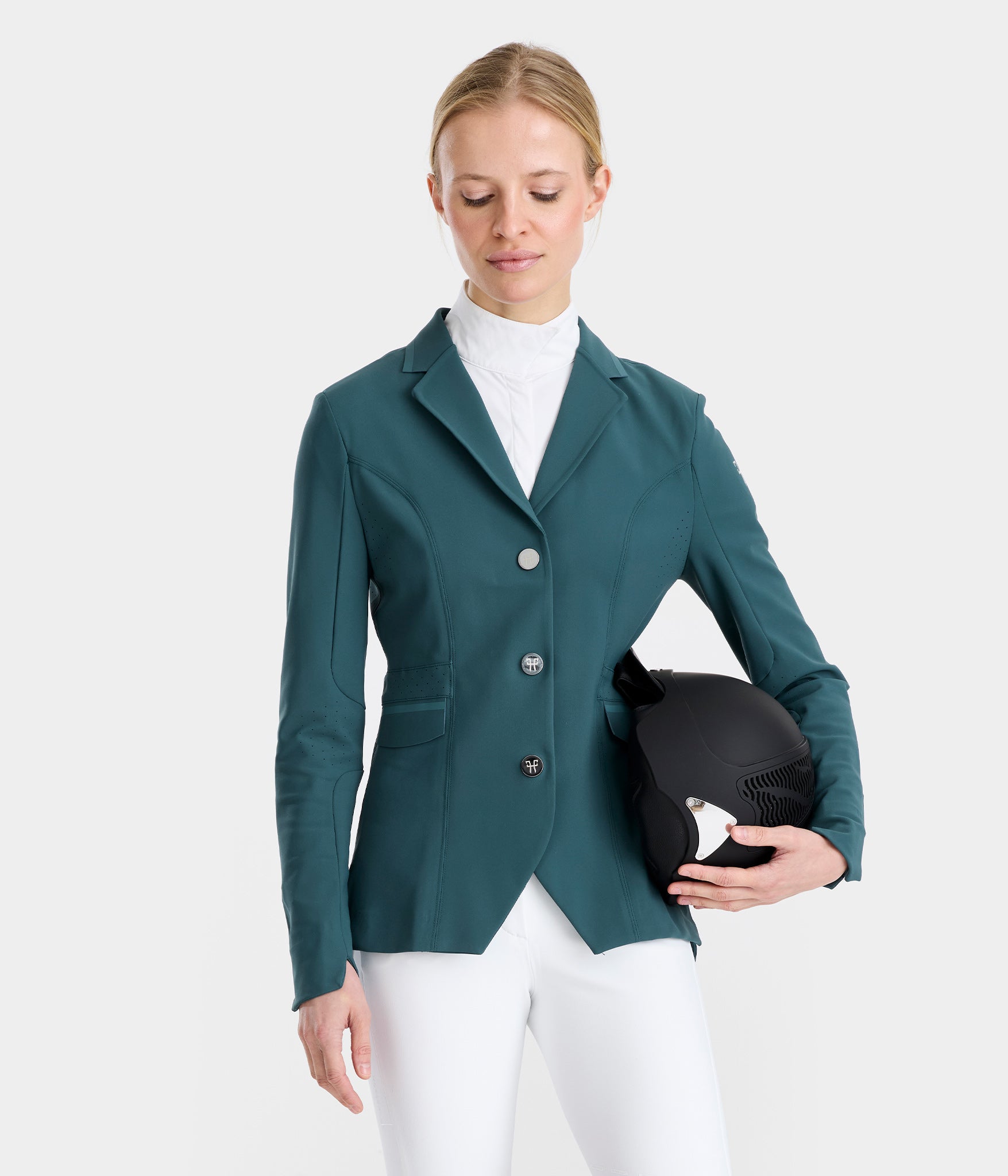 Aeromade | Vert | Veste de concours d'équitation femme | Horse Pilot