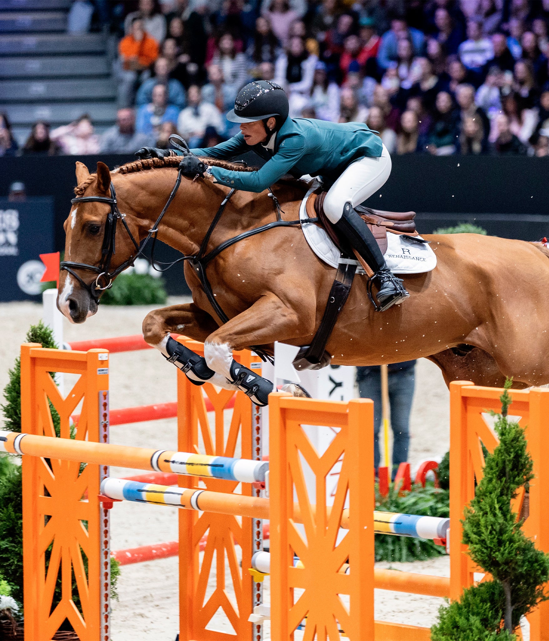 Aeromade | Balsam Green | Veste de concours d'équitation femme | Fanny Skalli | Horse Pilot