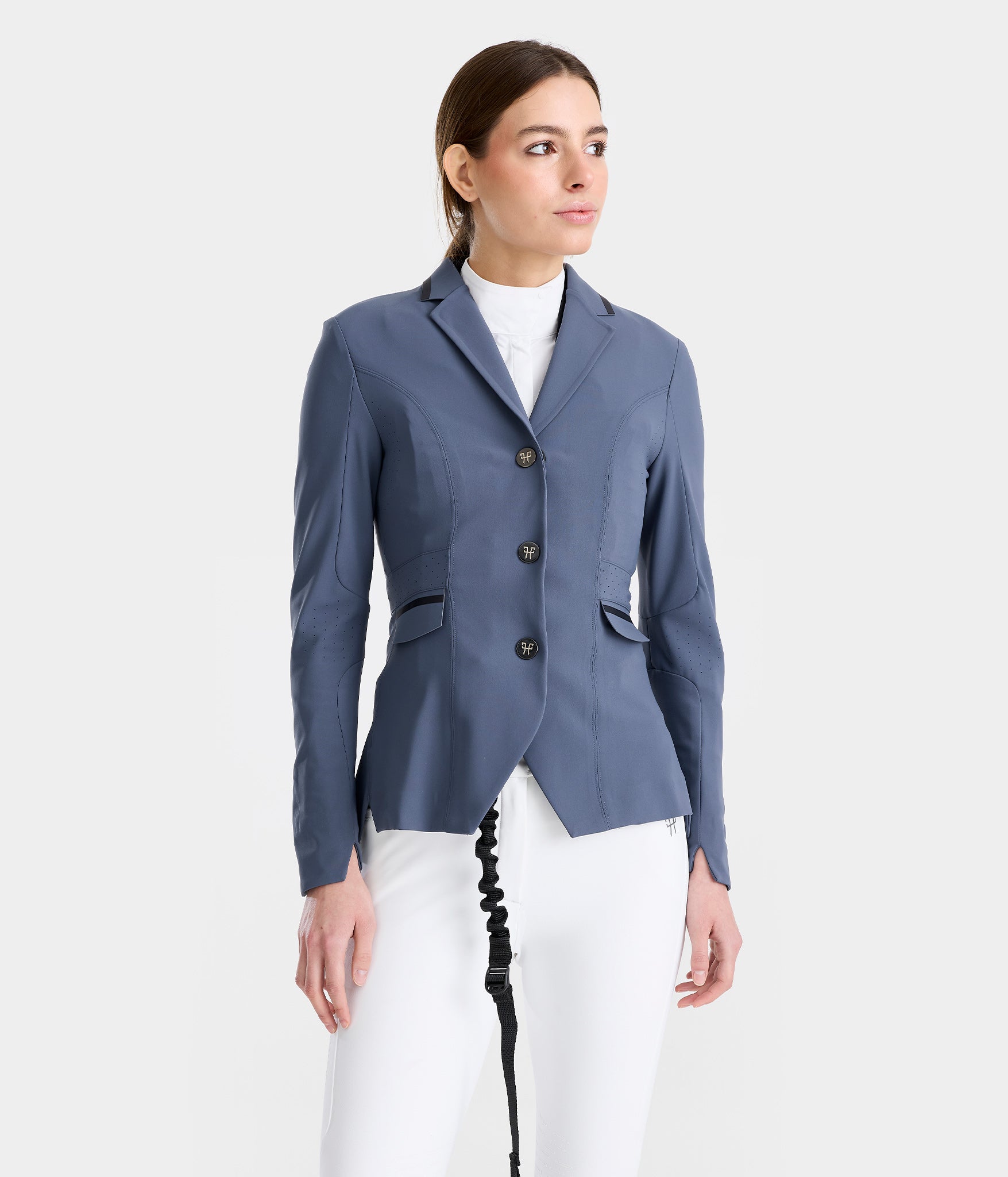 Aeromade | VINTAGE INDIGO | Veste de concours d'équitation femme | Fanny Skalli | Horse Pilot