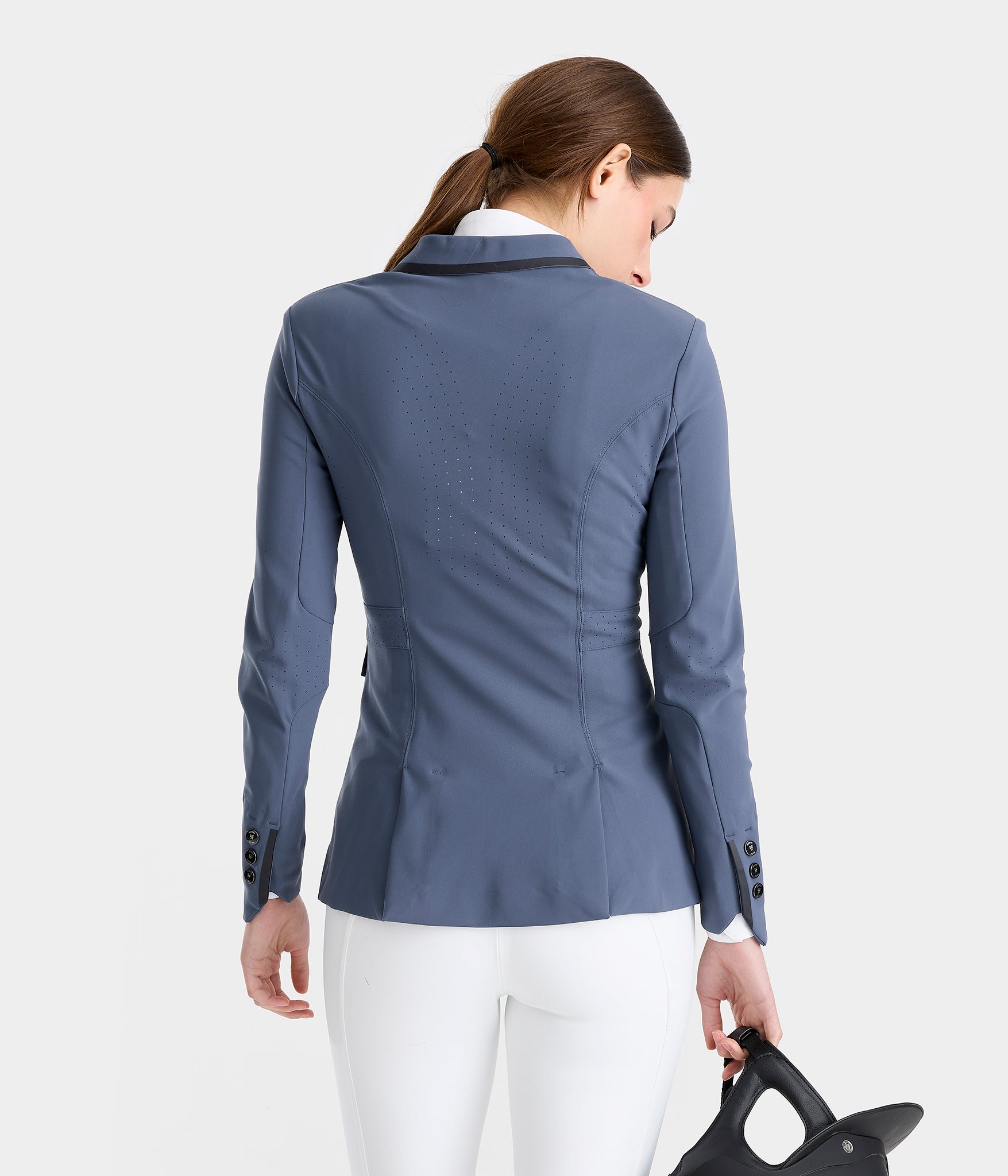 Aeromade | VINTAGE INDIGO | Veste de concours d'équitation femme | Fanny Skalli | Horse Pilot