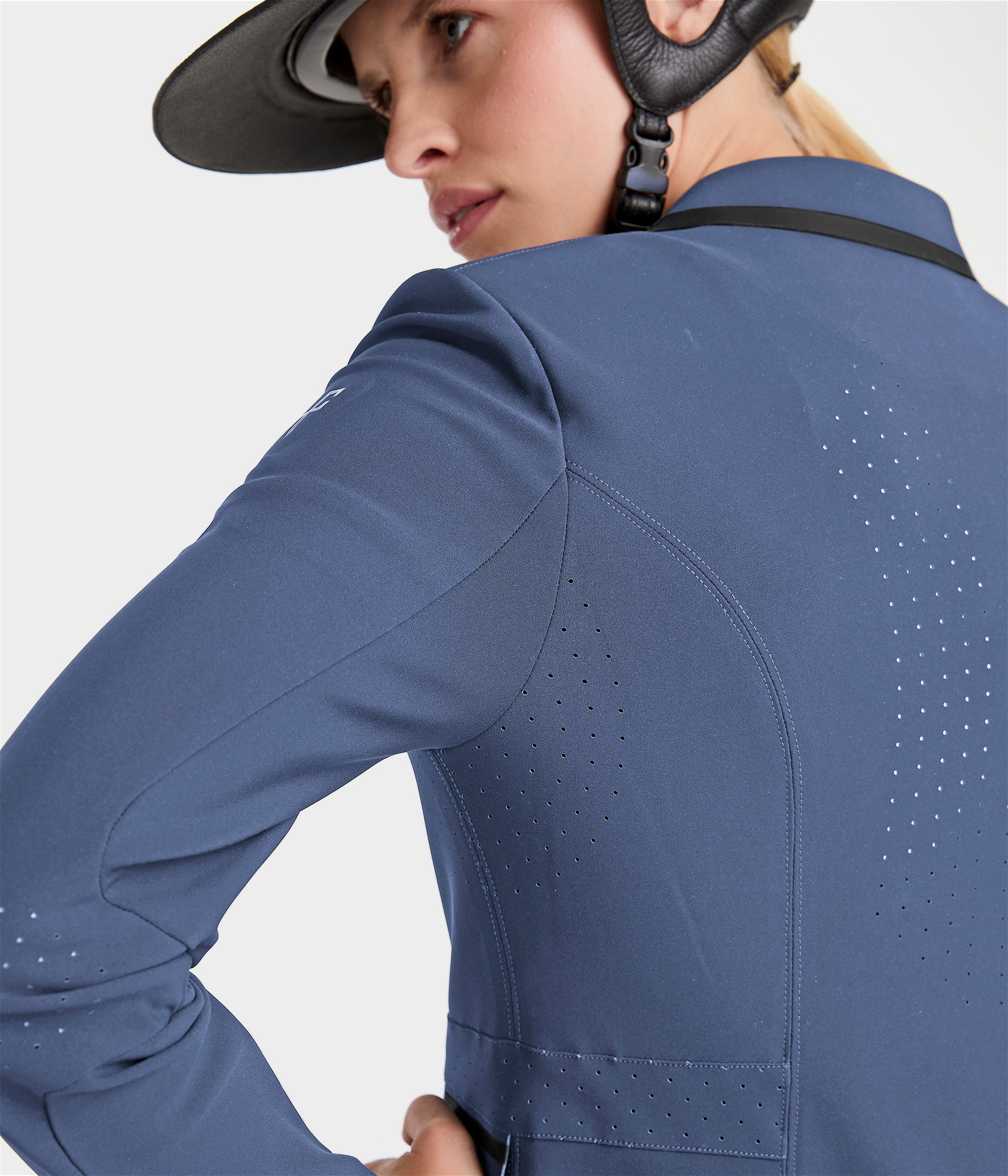 Aeromade | Bleu vintage | Veste de concours d'équitation femme | Horse Pilot