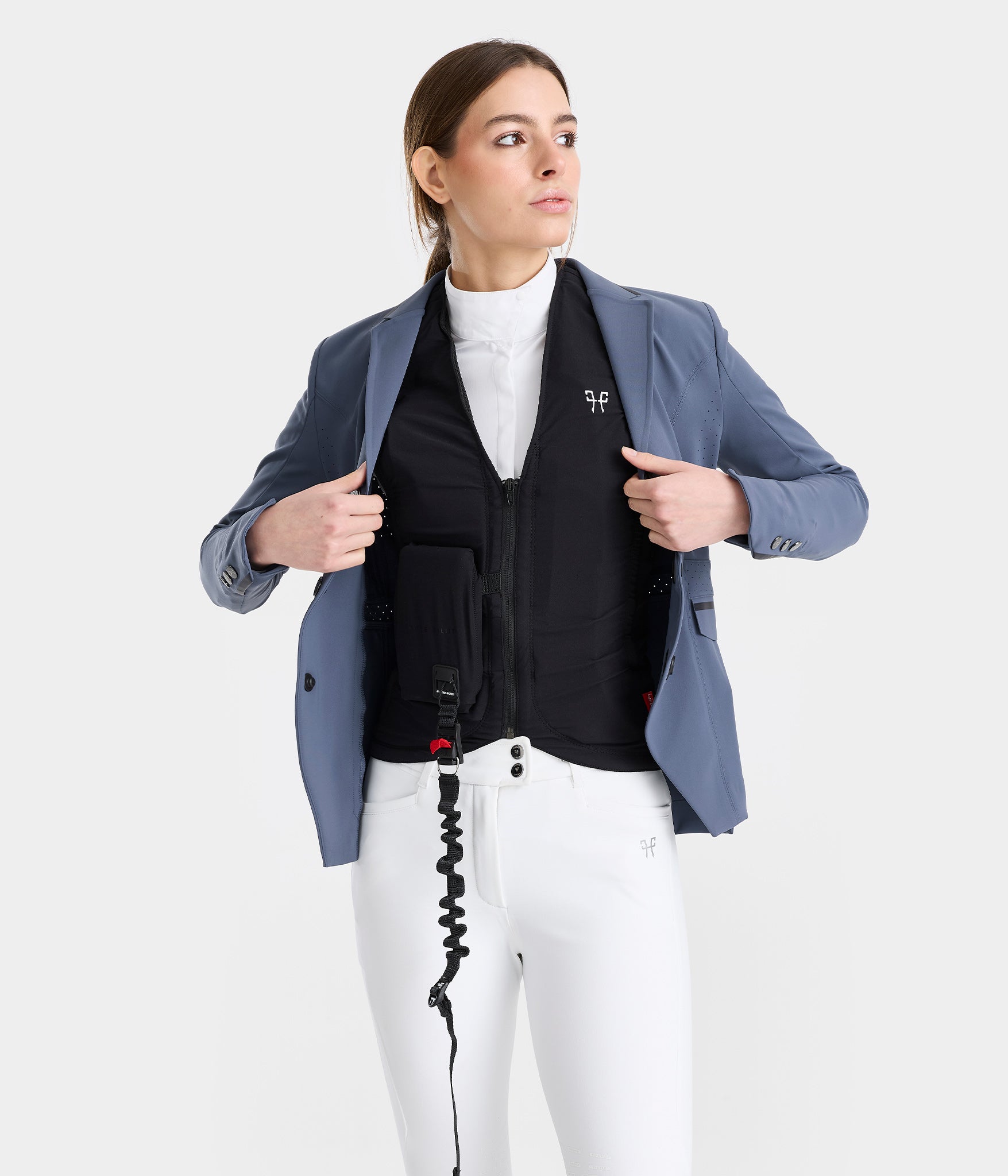 Aeromade | VINTAGE INDIGO | Veste de concours d'équitation femme | Fanny Skalli | Horse Pilot