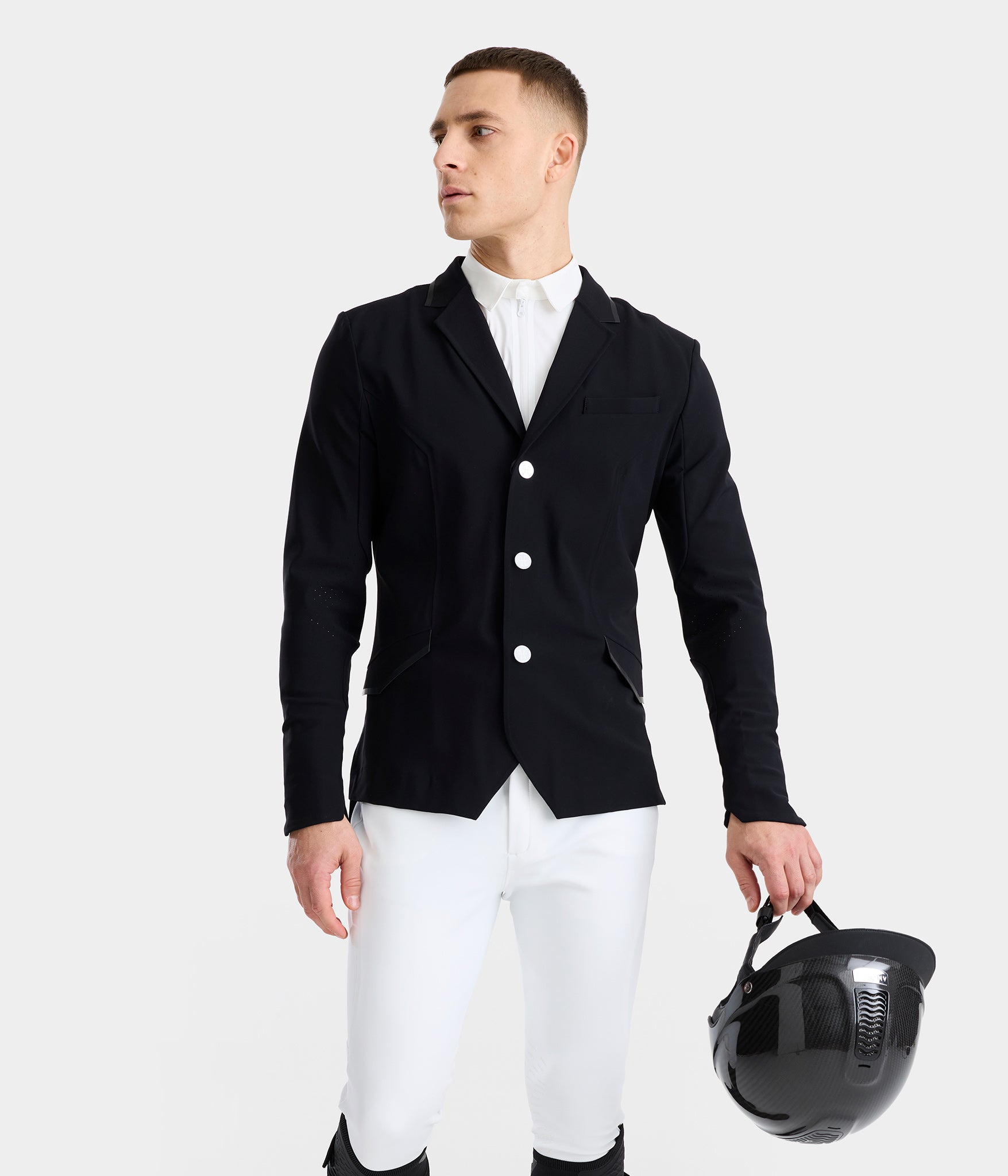 Aeromade | Noir | Veste de concours d'équitation homme | Horse Pilot