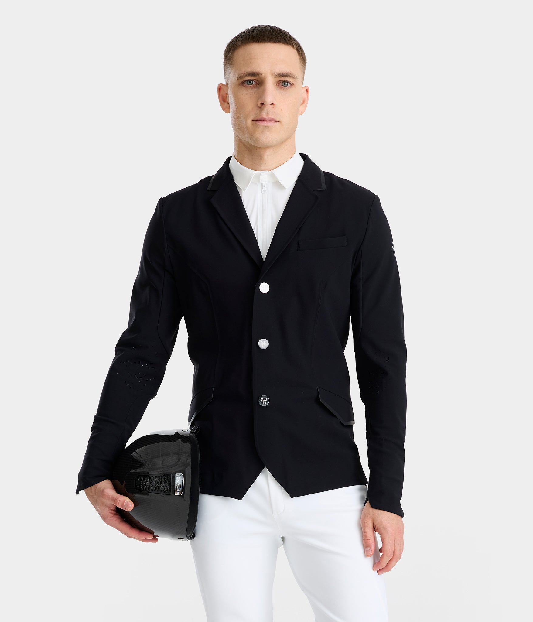 Aeromade | Noir | Veste de concours d'équitation homme | Horse Pilot