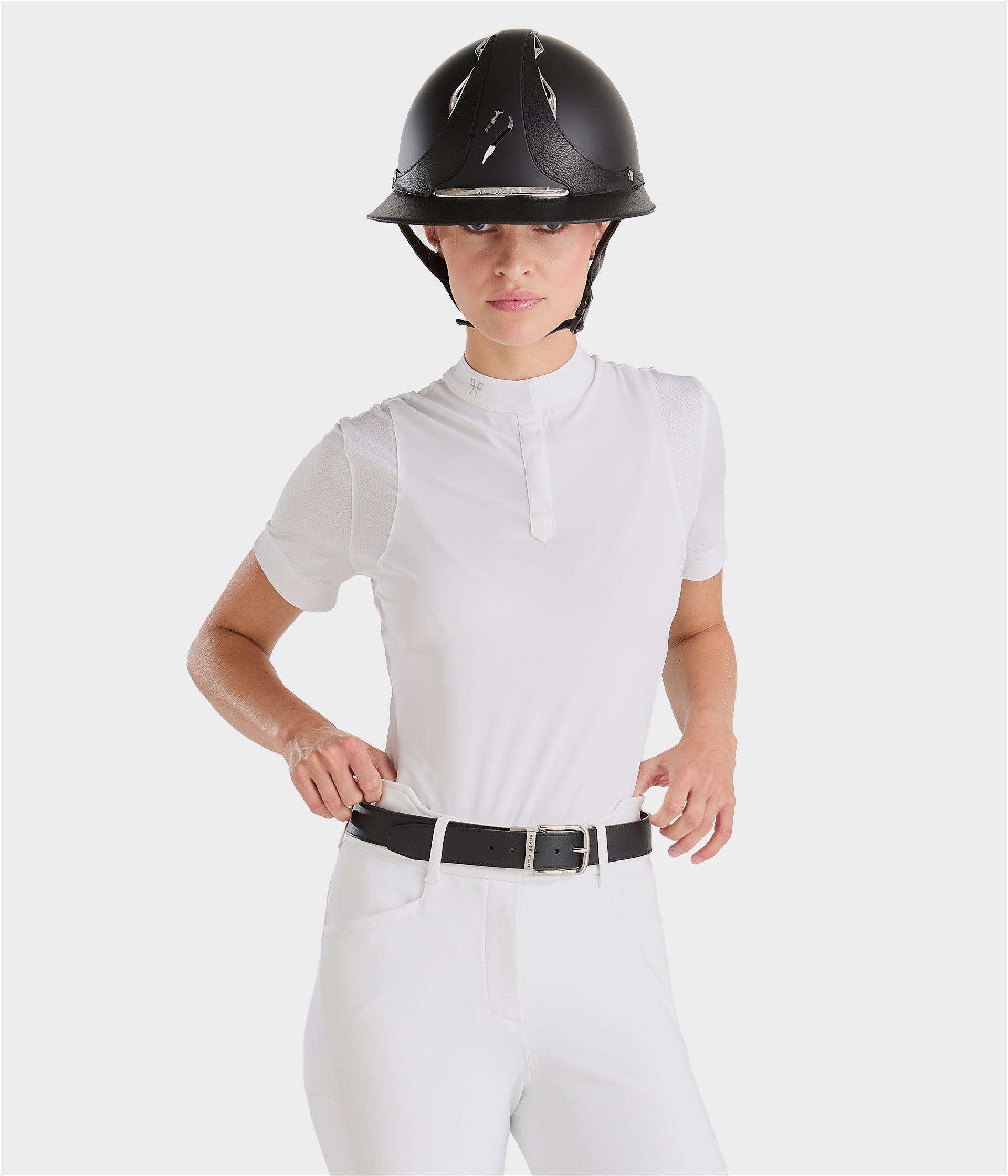 Polo d'équitation femme manches longues Flags & Cup