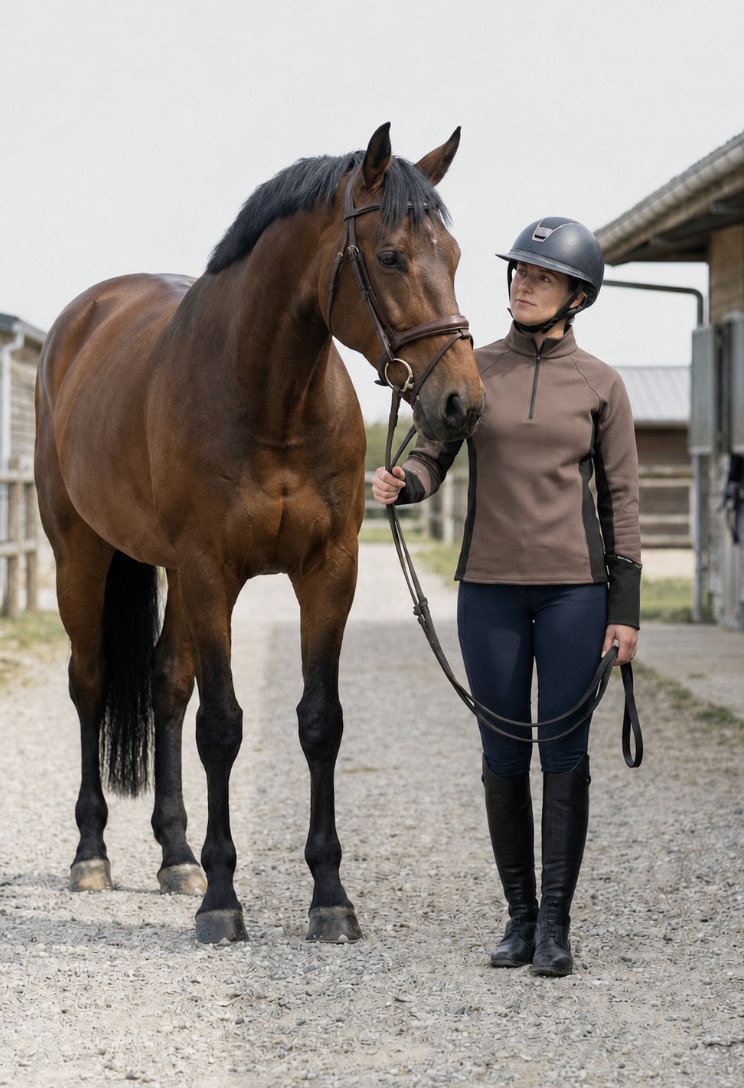 Tee-shirt thermique à manches longues d'équitation Warm Shirt femme