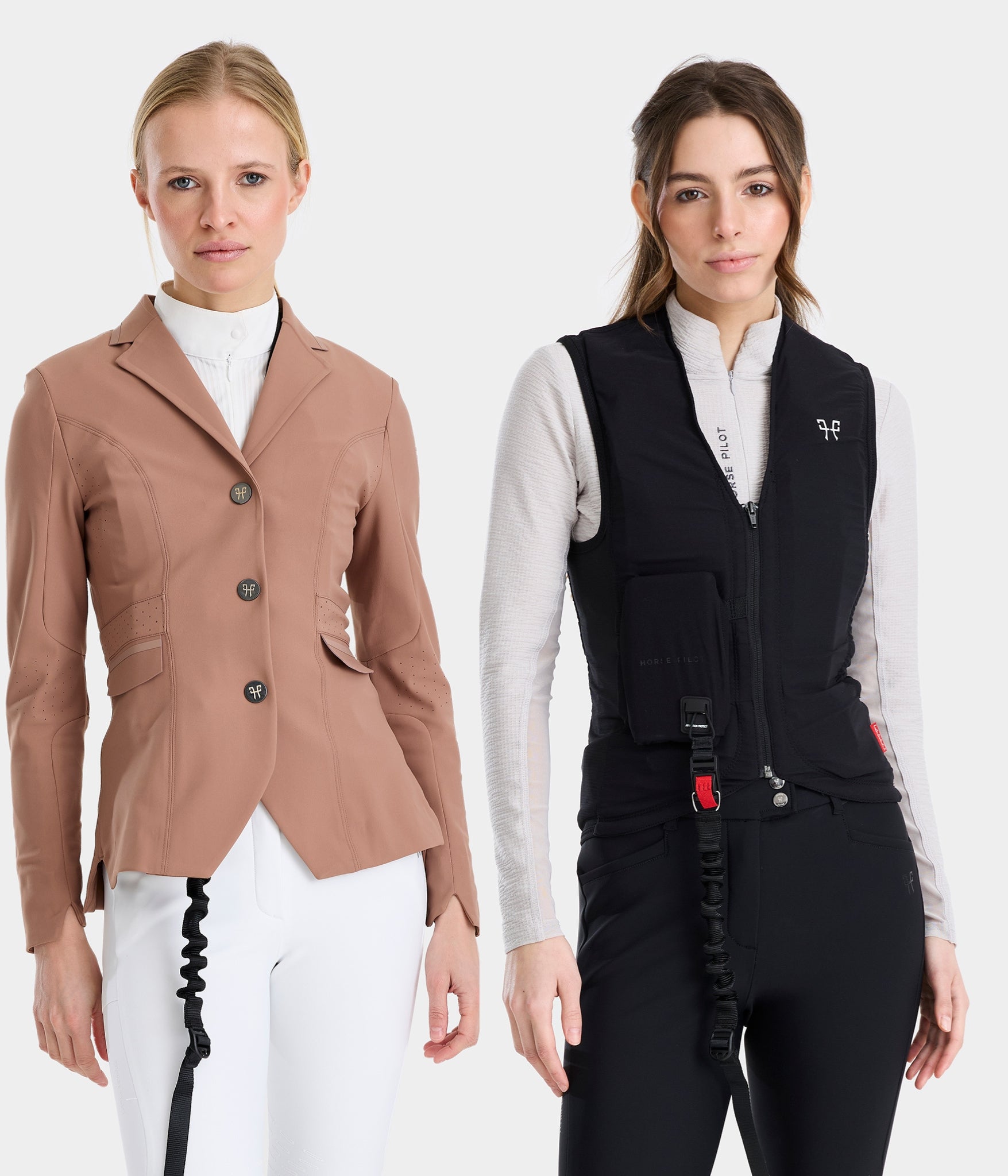 Coffret Aeromade & Airbag | Vieux rose | Veste de concours d'équitation femme | Airbag équitation | Horse Pilot
