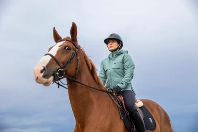 Manteau D'équitation Femme Harry Hall - Taille M, Bleu, Occasion Très Bon état
