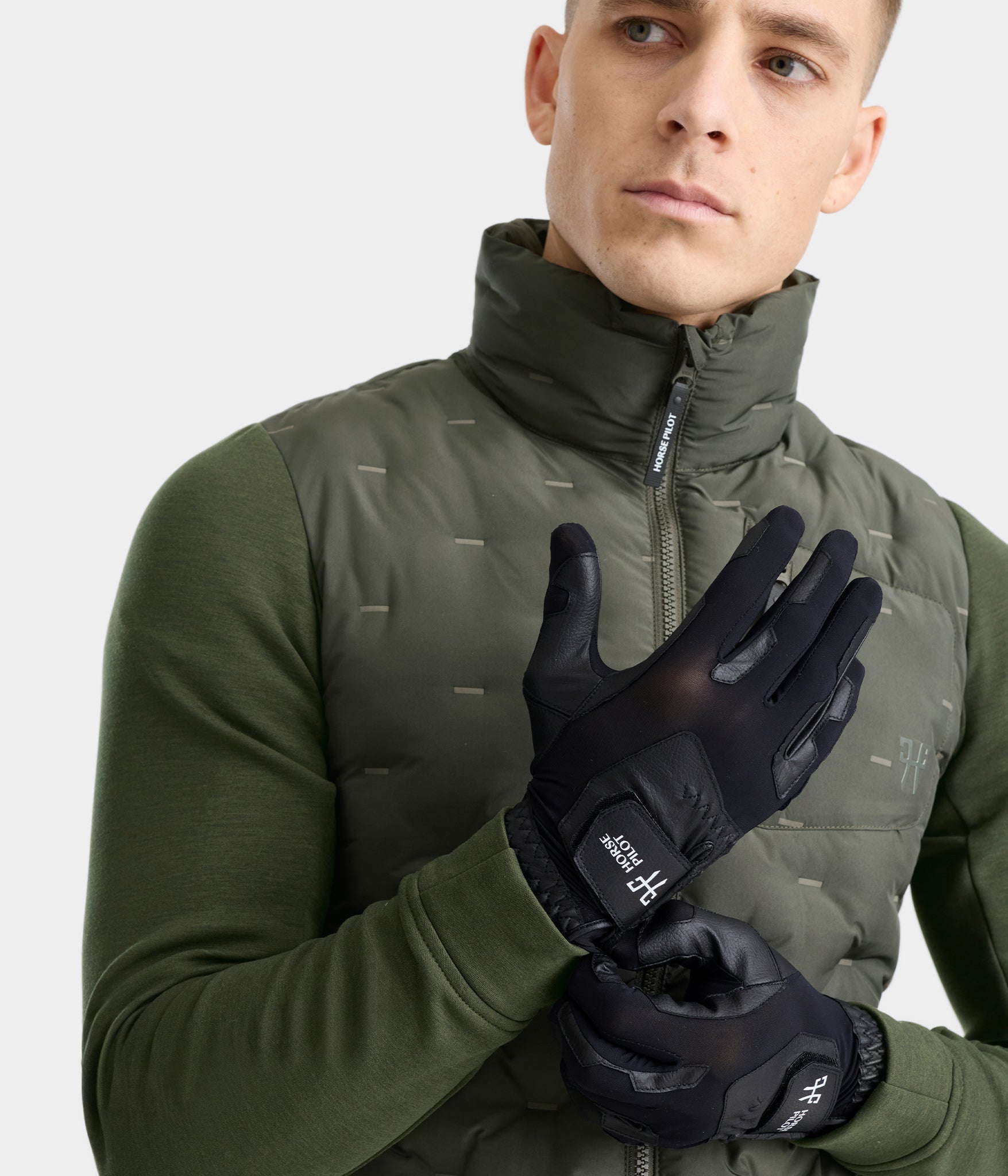 Gants d'équitation | noir | Gants en mesh | unisex | Horse Pilot