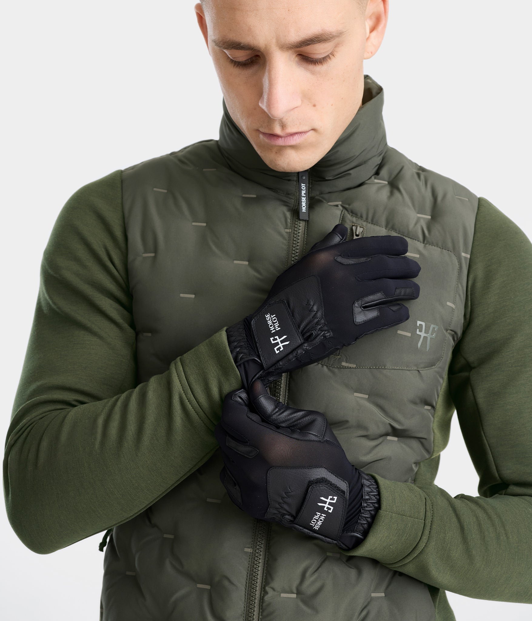 Gants d'équitation | noir | Gants en mesh | unisex | Horse Pilot