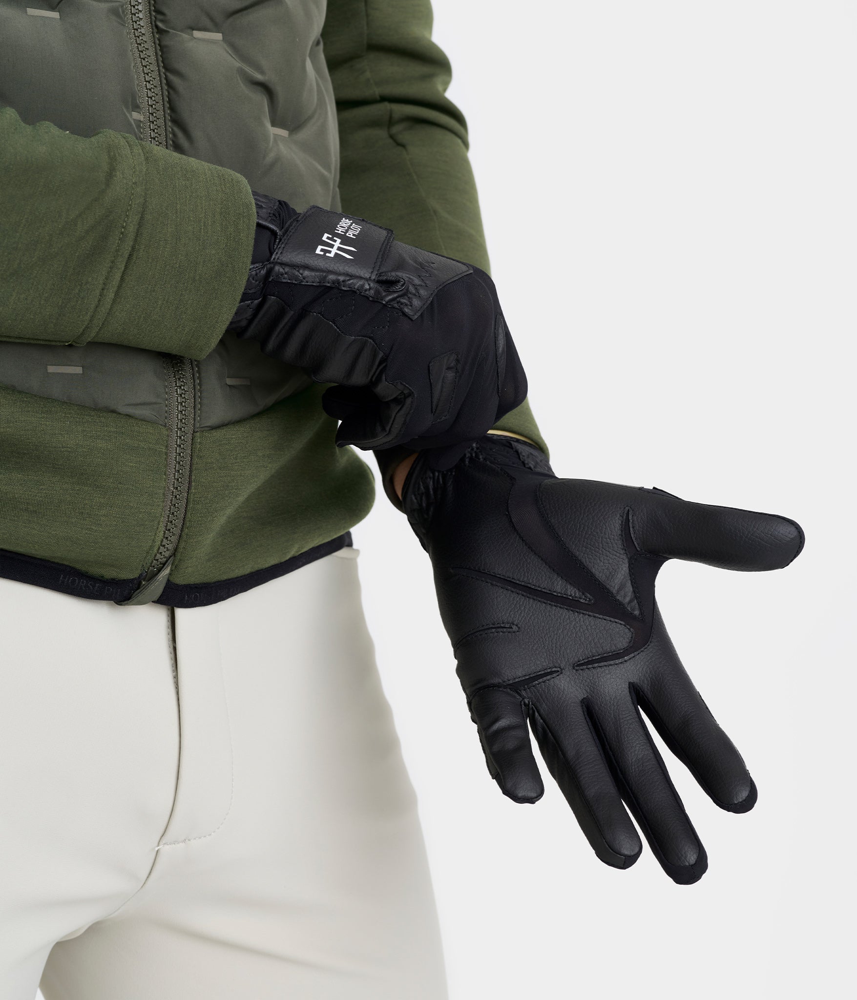 Gants d'équitation | noir | Gants en mesh | unisex | Horse Pilot