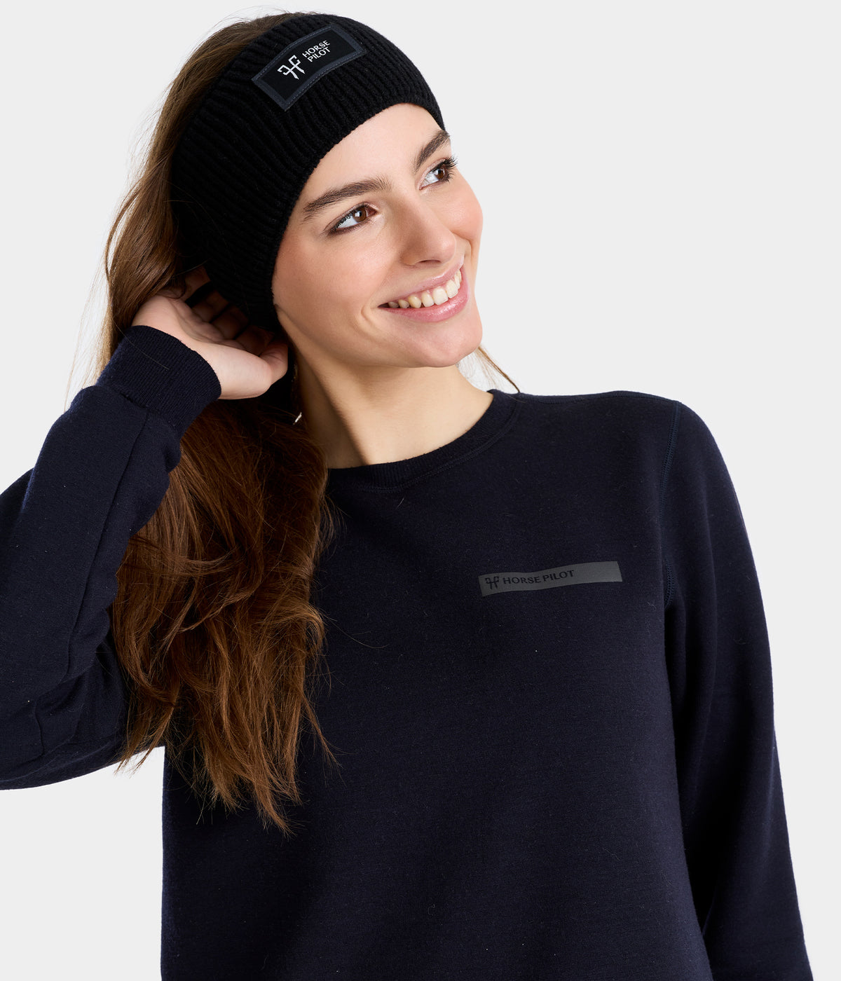 Rider Headband | Noir | Bandeau chaud d'équitation femme| Horse Pilot