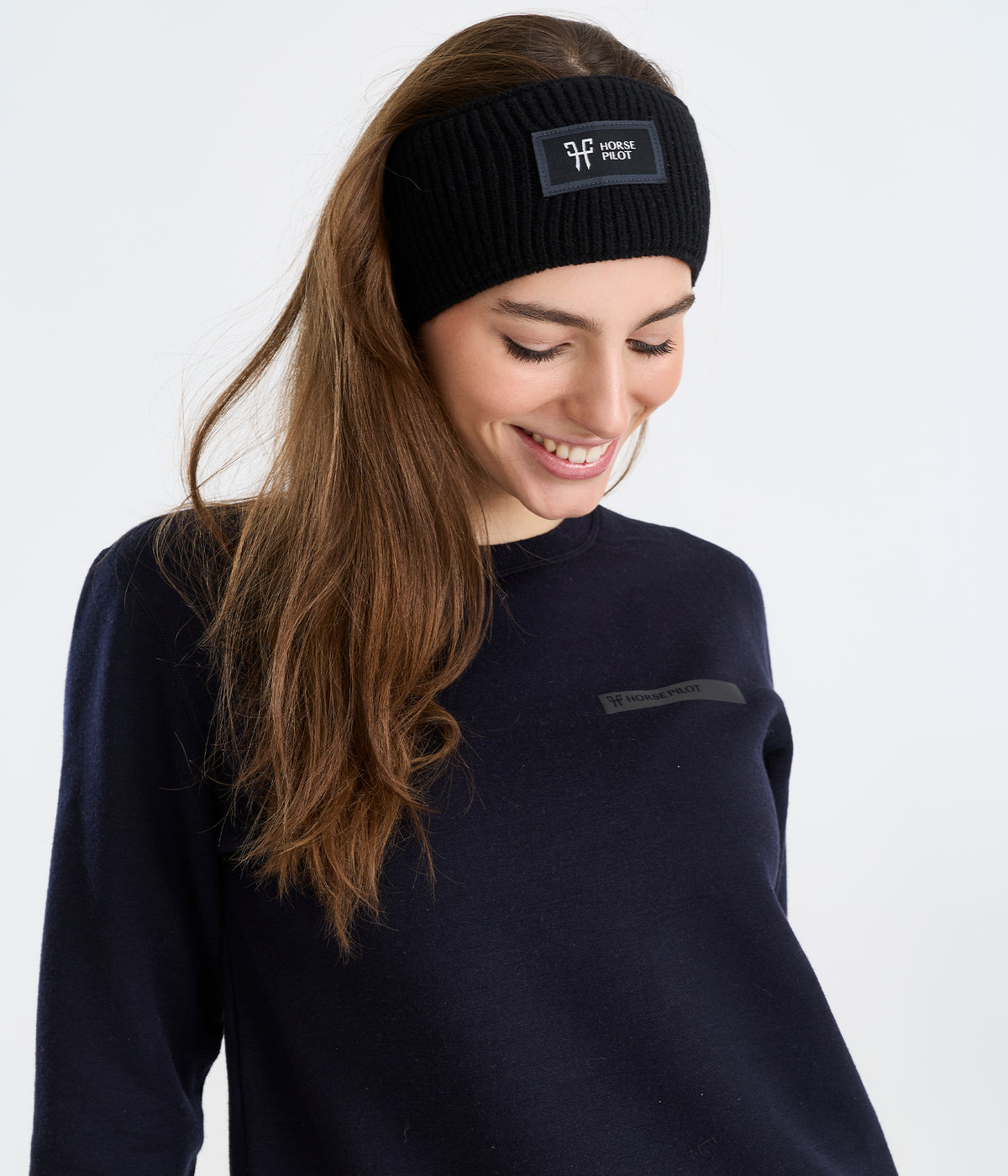 Rider Headband | Noir | Bandeau chaud d'équitation femme| Horse Pilot