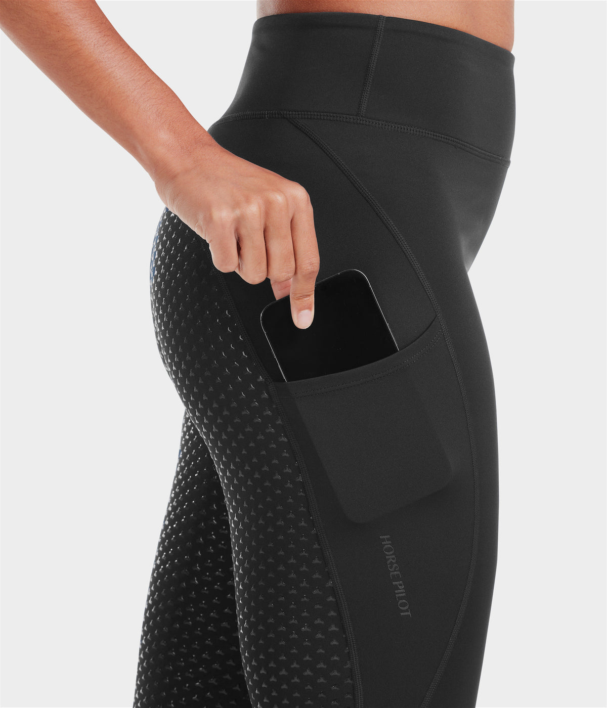 Legging | Noir | d'équitation full grip femme| Horse Pilot