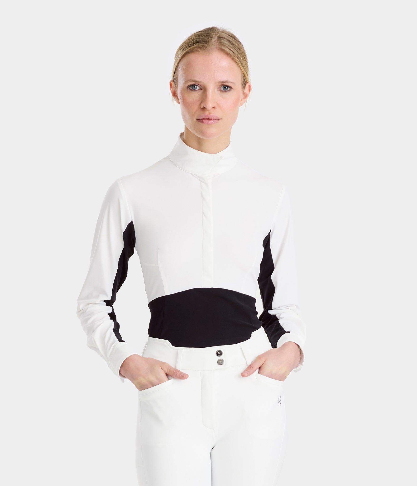 Monica Women's Breathable Long Sleeve Riding Competition Shirt