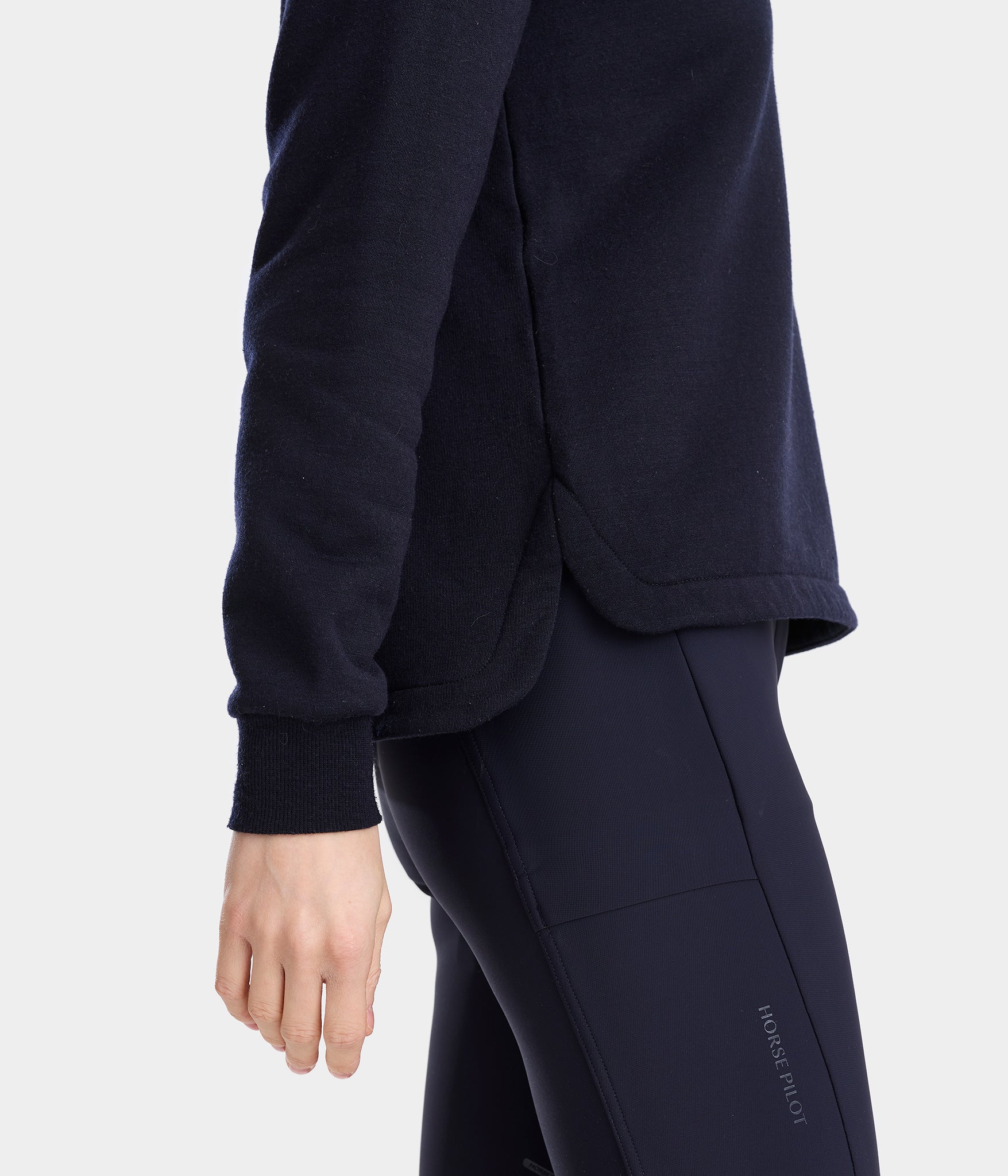 Merinos | Sweat-shirt bleu nuit d'équitation femme | Horse Pilot