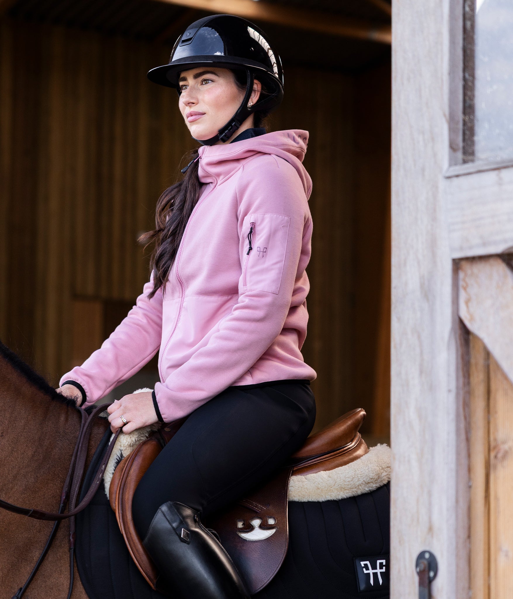 Pampa fleece riding jacket for women